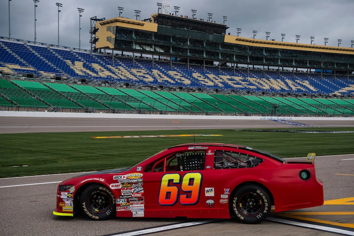 Landon Brown Racing ARCA testing at Kansas Speedway with Kimmel Racing