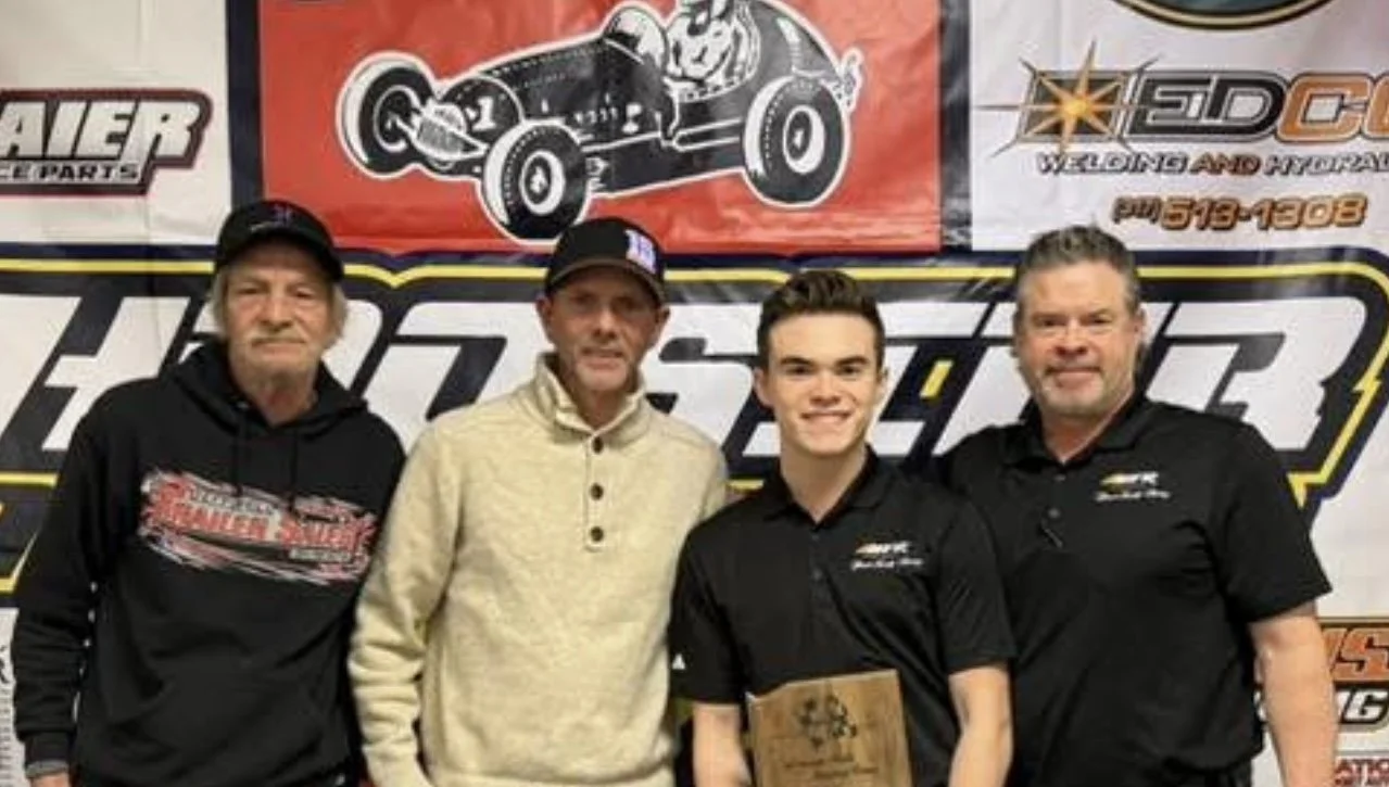 Landon Brown Racing Kenyon Midget Series HARF awards rookie of the year Jeff Hill Racing Team