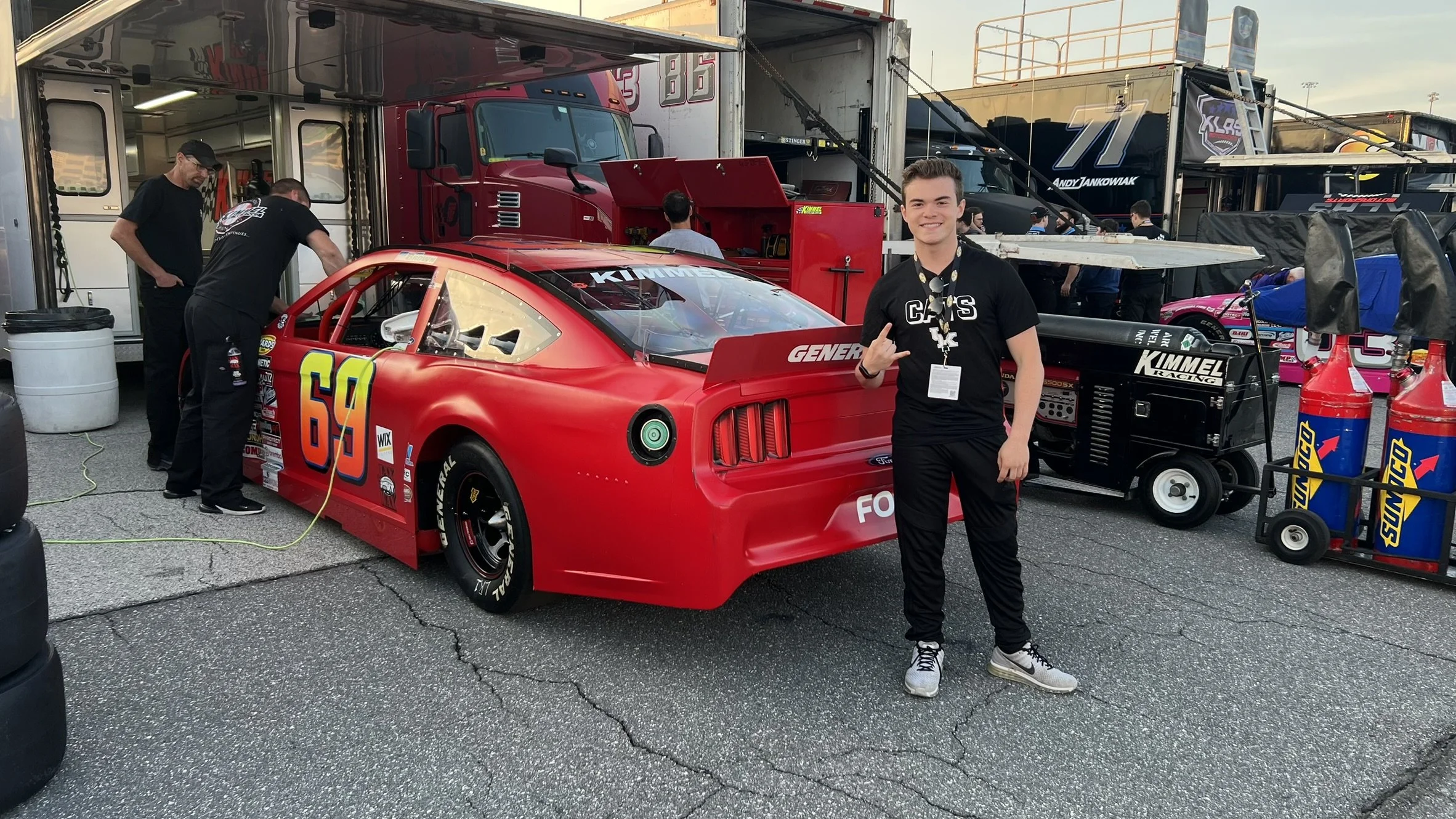 Landon Brown Racing ARCA testing at Kansas Speedway with Kimmel Racing