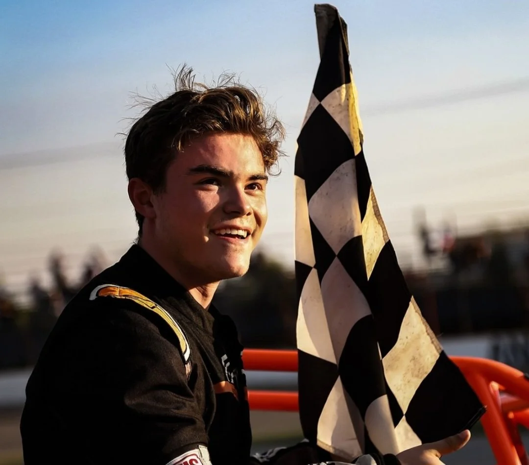 Landon Brown Kenyon Midget Series victory lane