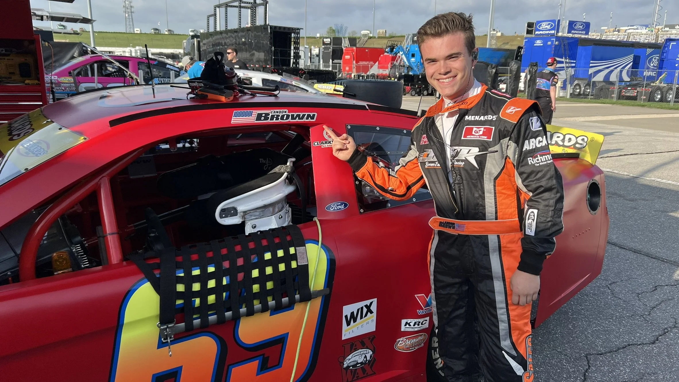 Landon Brown Racing in the Kimmel Racing ARCA Ford Mustang at Kansas Speedway