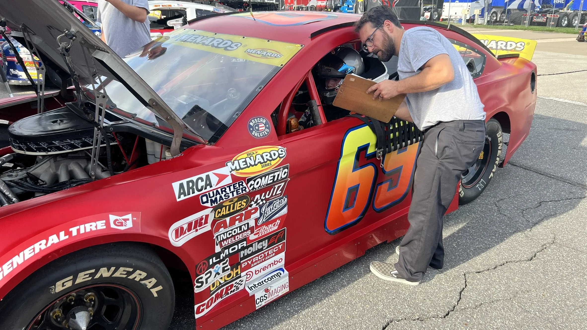 Landon Brown Racing ARCA testing at Kansas Speedway with Kimmel Racing