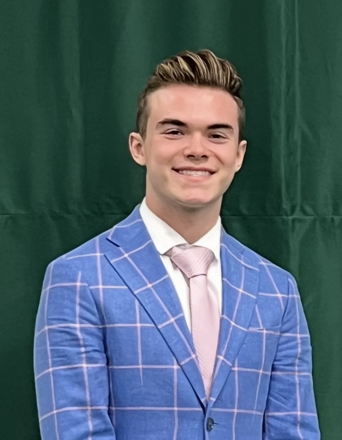 Landon Brown senior year picture from Trinity High School in Louisville KY