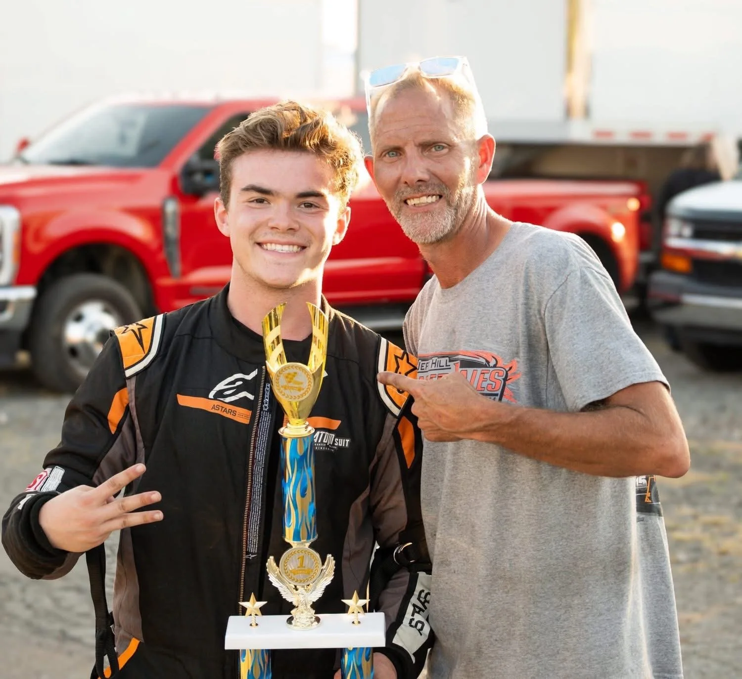 Landon Brown Kenyon Midget Series victory lane