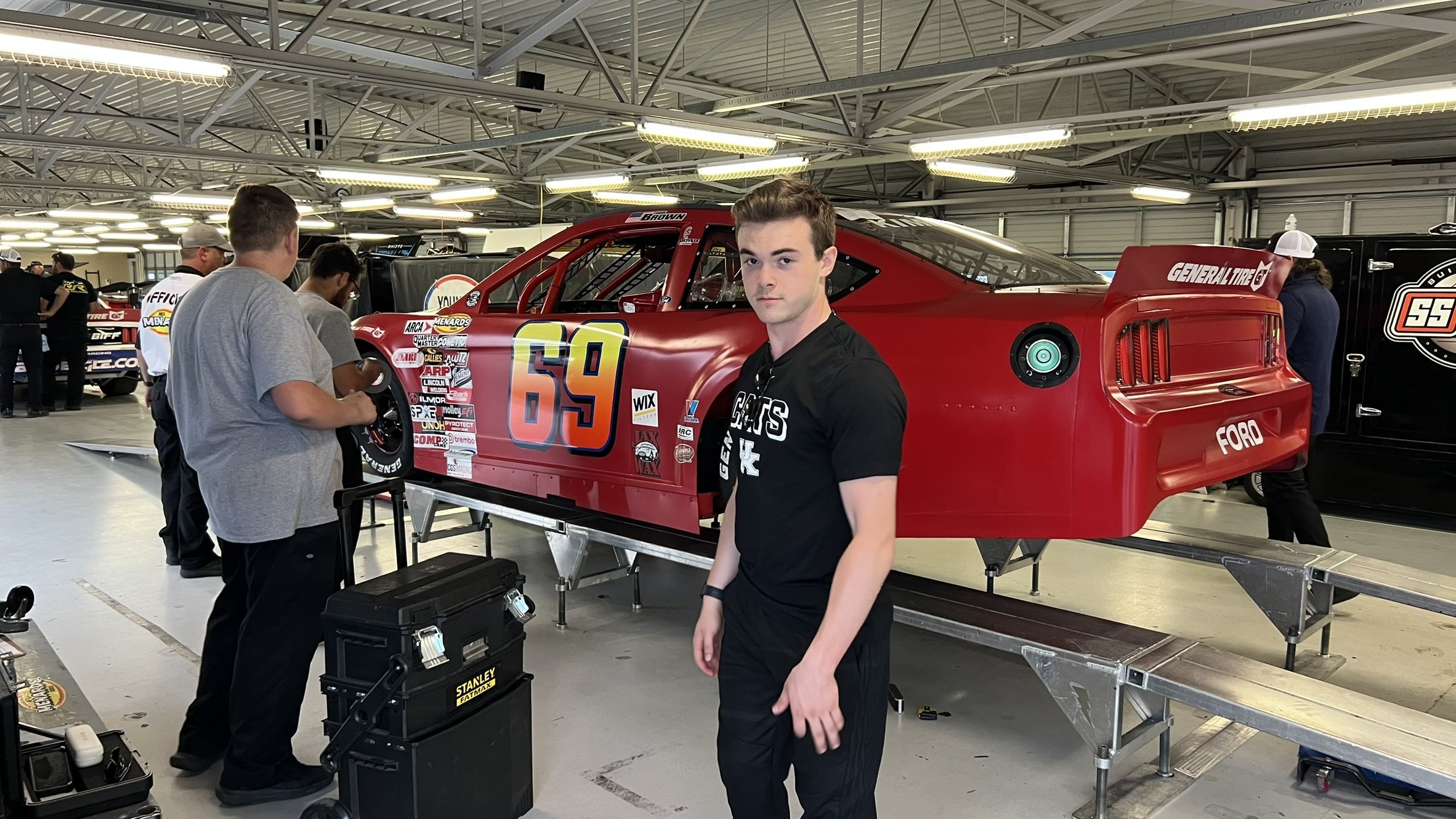 Landon Brown Racing ARCA testing at Kansas Speedway with Kimmel Racing