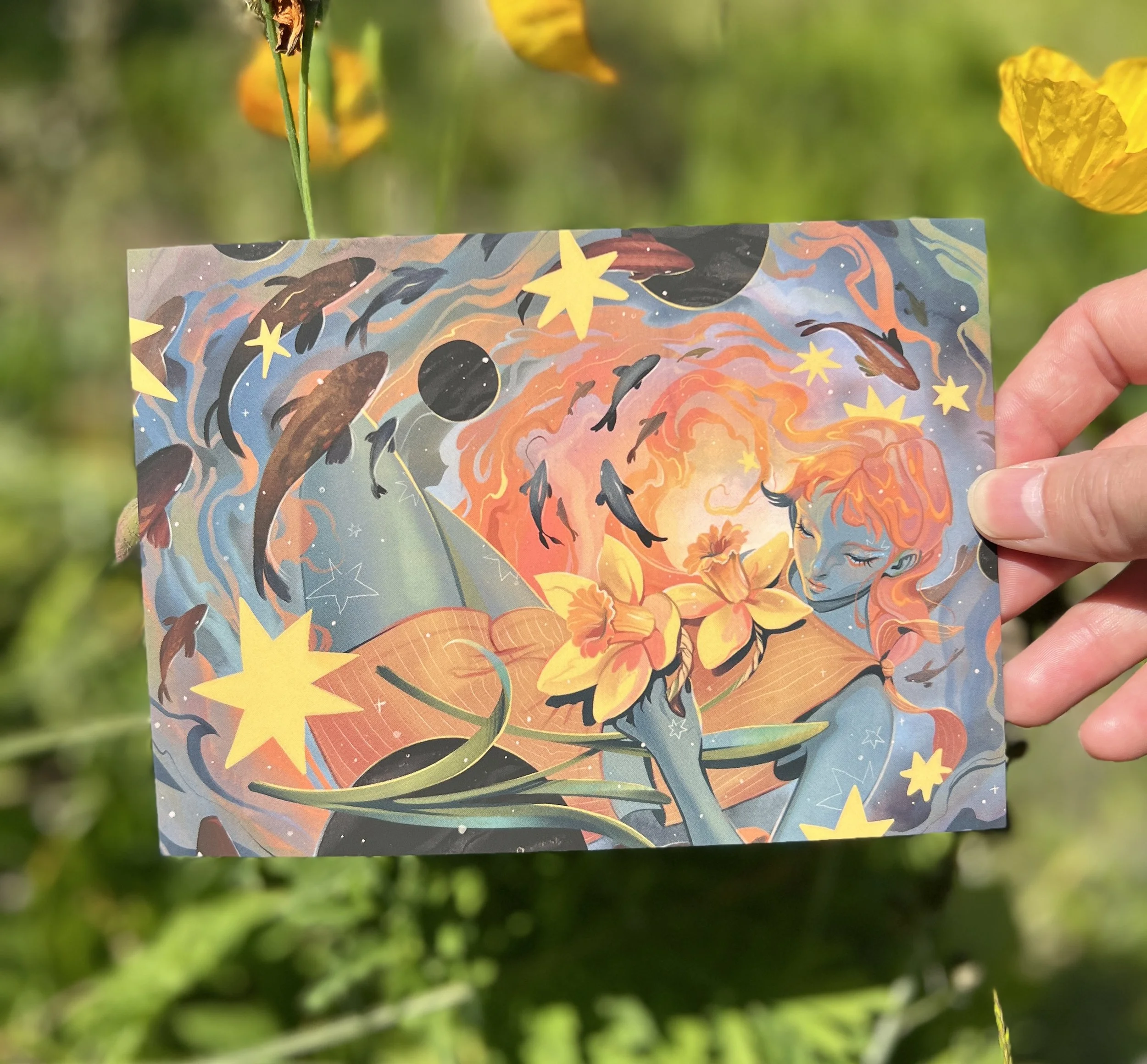 "holding on close" small print