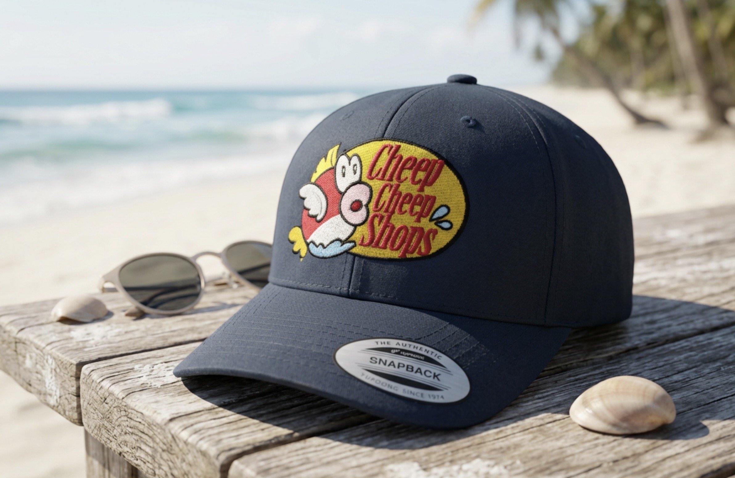 SUPER MARIO BROS inspired | Embroidered Cheep Cheep Shops Hat