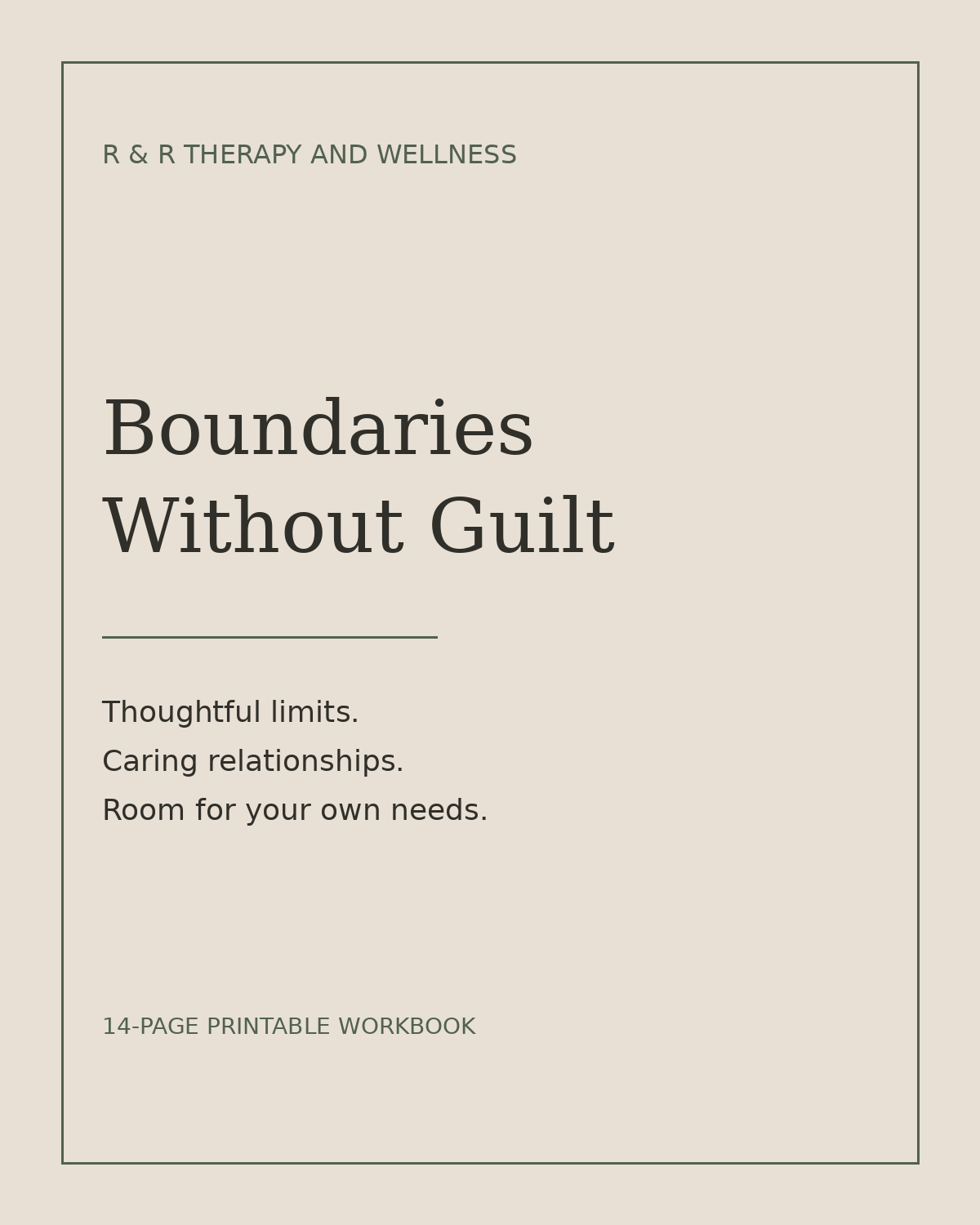 Boundaries Without Guilt