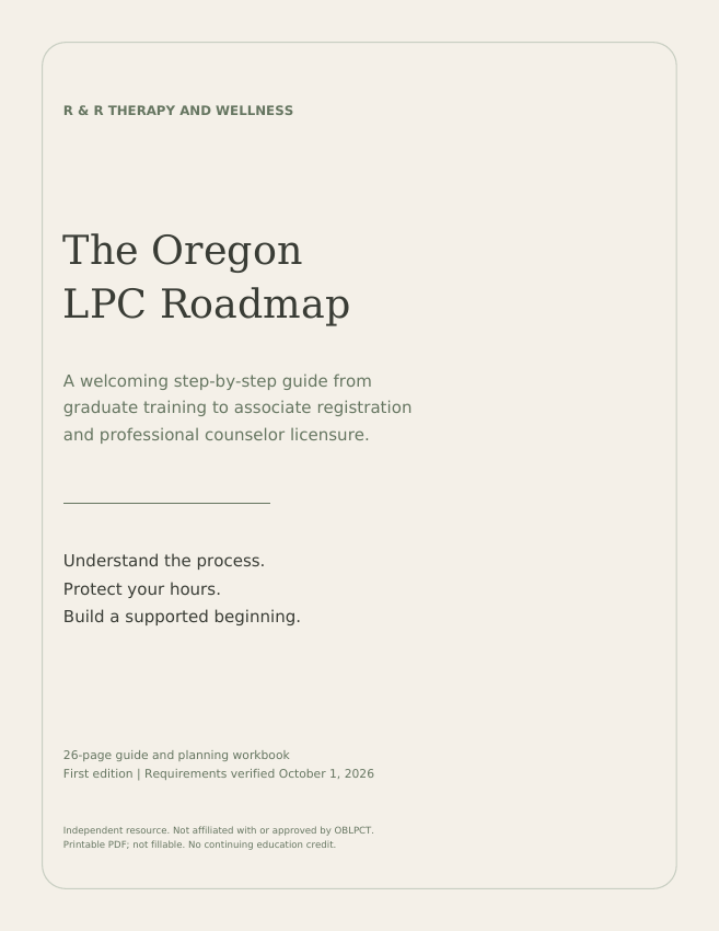 The Oregon LPC Roadmap