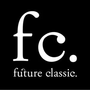Black background with white lowercase letters 'fc.' and the words 'future classic' underneath.