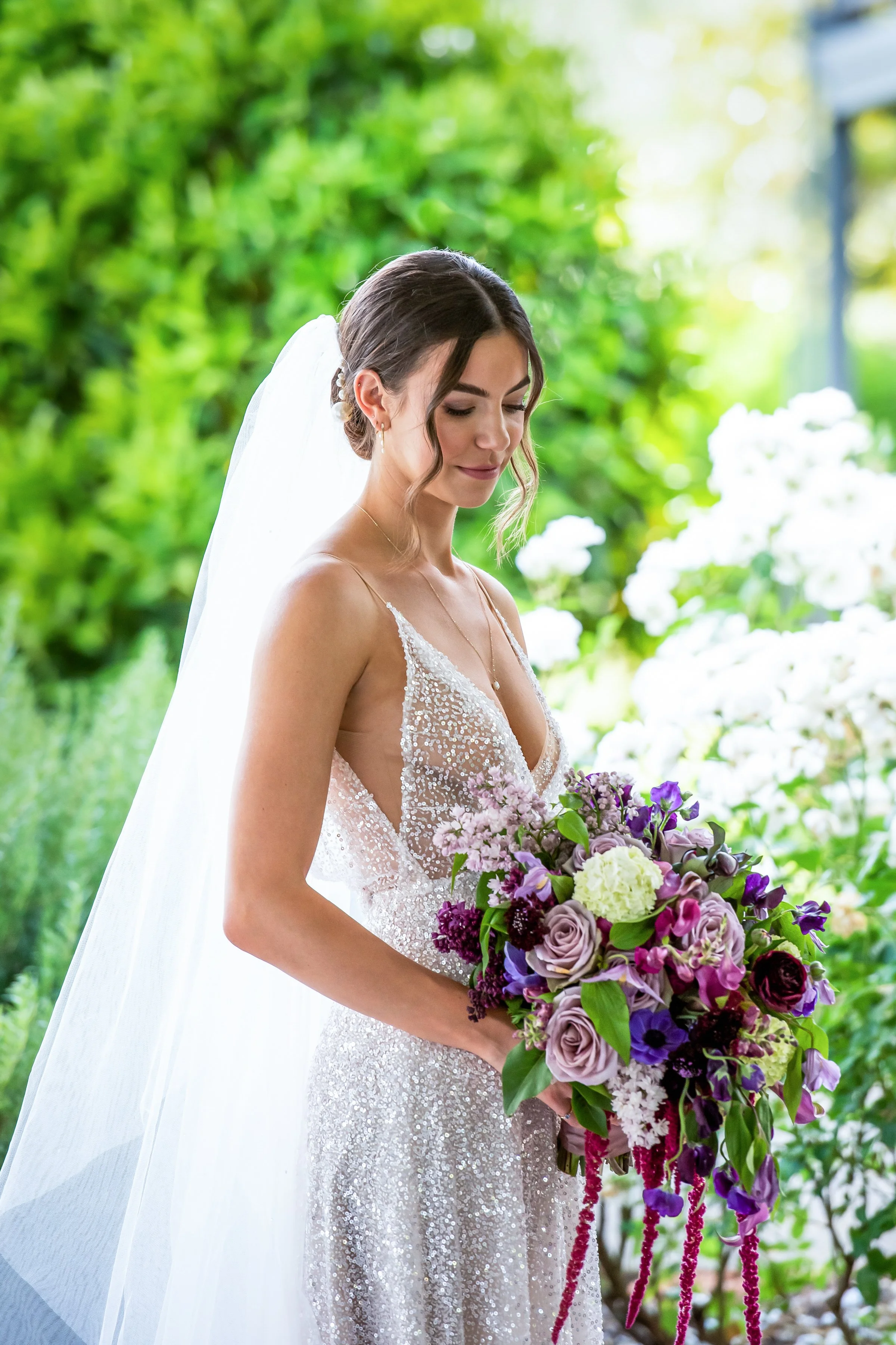 Bride with bouquet