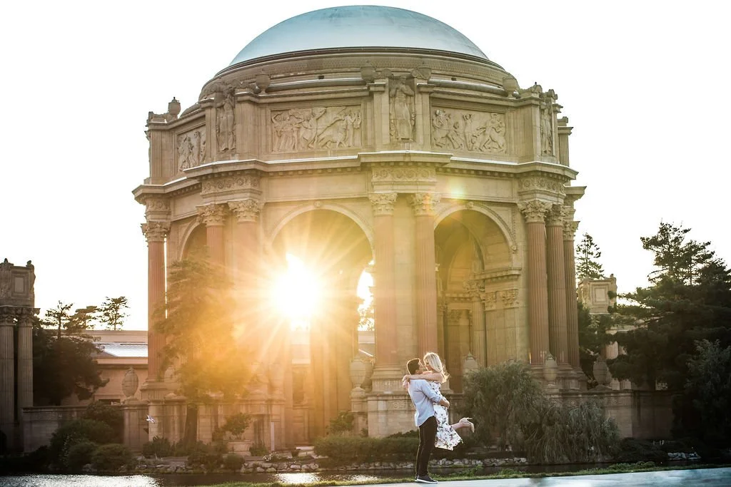 engagement shot in SF