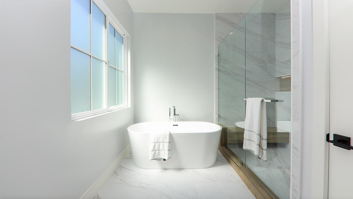 Custom Spa Style Master Bathroom Done in Bel-Air by AY Builders