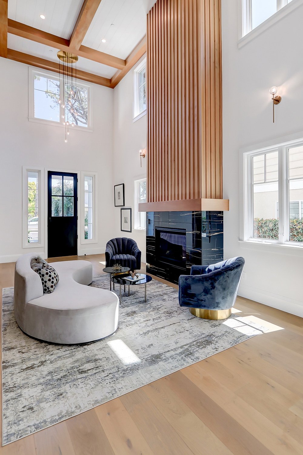 Luxury Open Concept Living Space in Pacific Palisades Done by AY Builders with Custom Finish Work