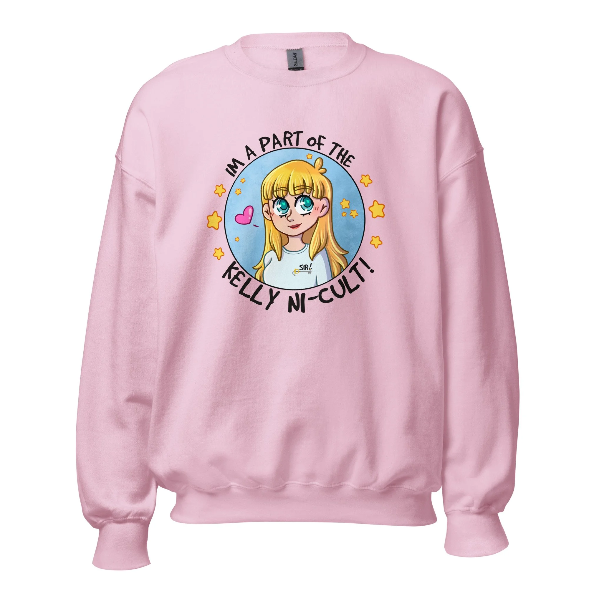 I'm a part of the Kelly Ni-cult sweatshirt