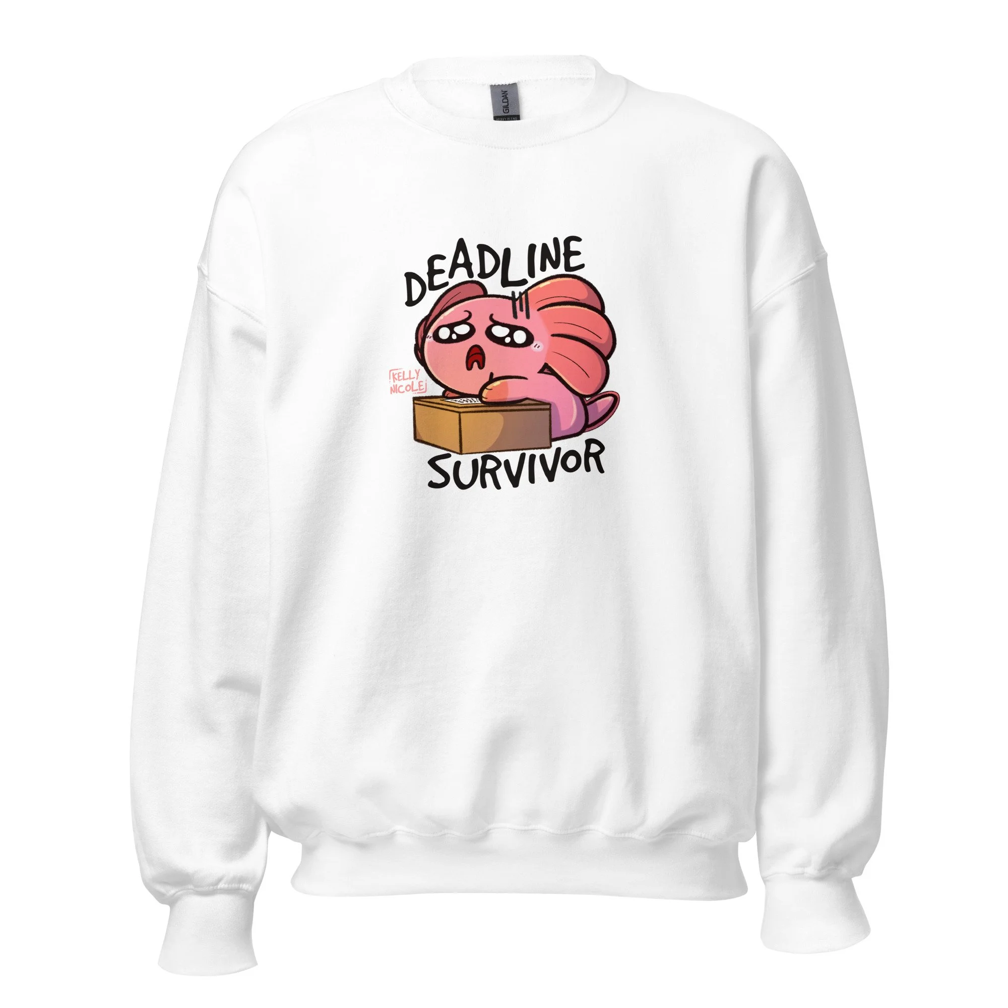 Deadline Survivor, Spud the Axolotl Sweat Shirt