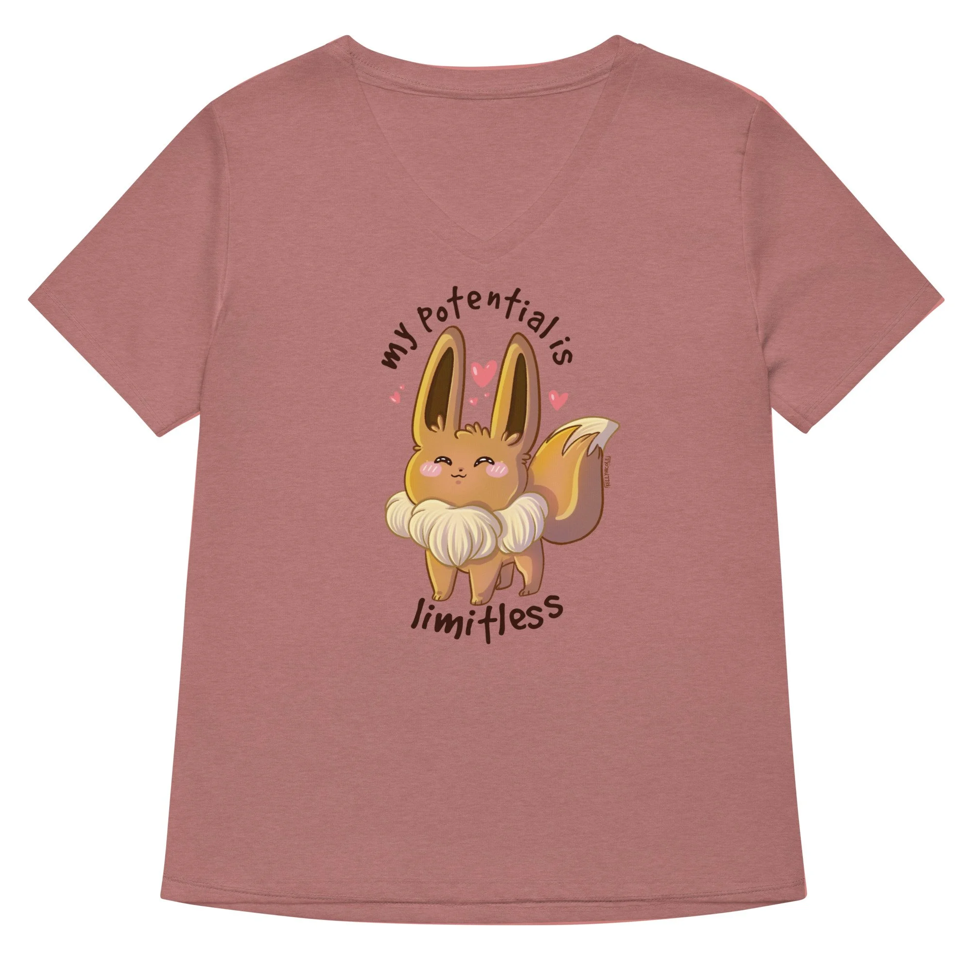 Pocket Monster Inspired relaxed v-neck t-shirt