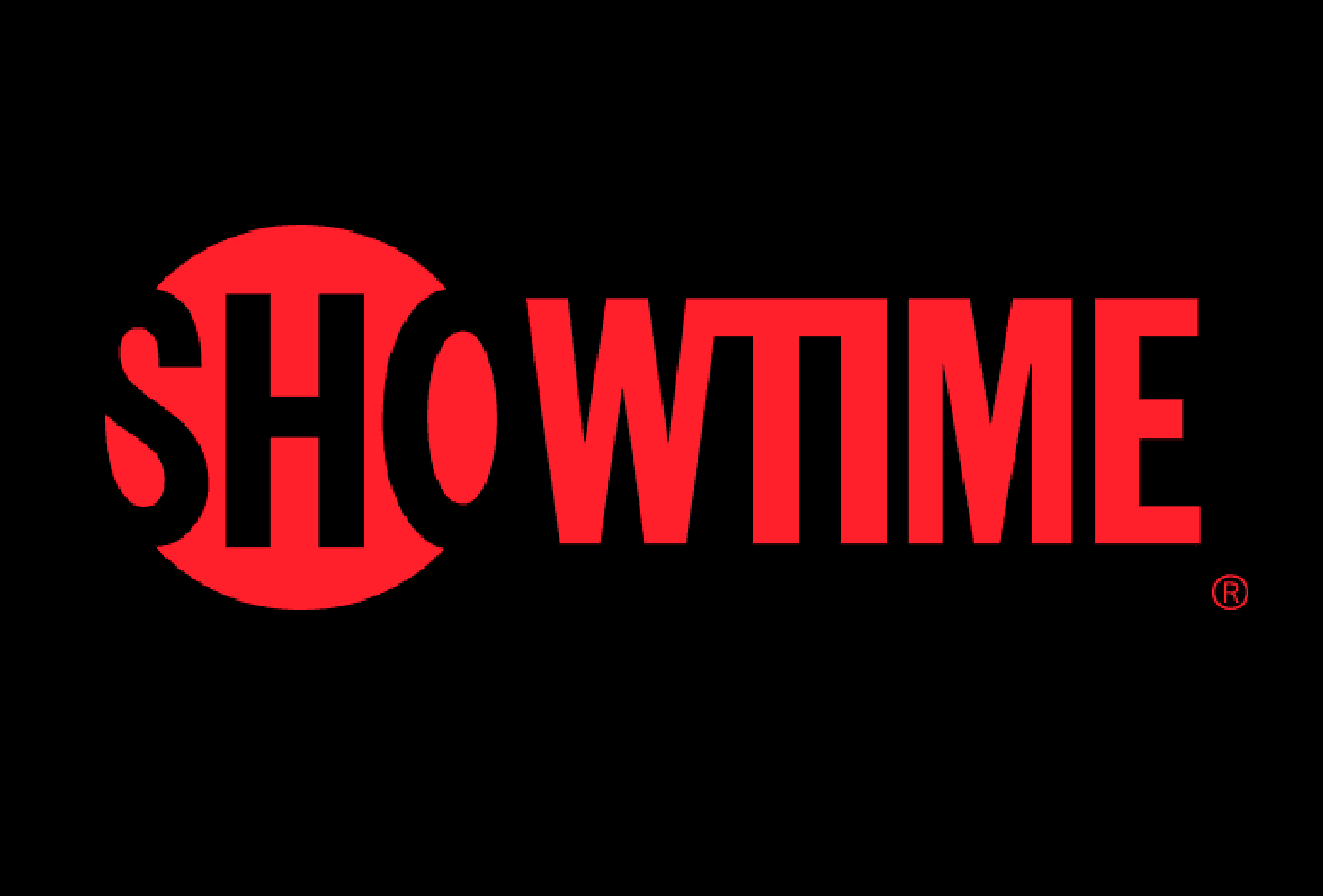 Showtime logo with red text on a black background.