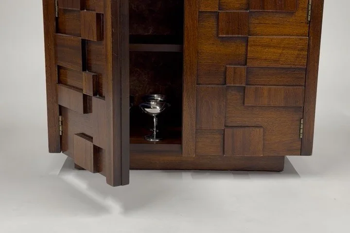 DROP #1 - The Lane Staccato Brutalist collection is one of the boldest expressions of American midcentury design.

Introduced by Lane Furniture in the late 1960s, the Staccato line is known for its sculptural, block-front fa&ccedil;ades &mdash; a Bru