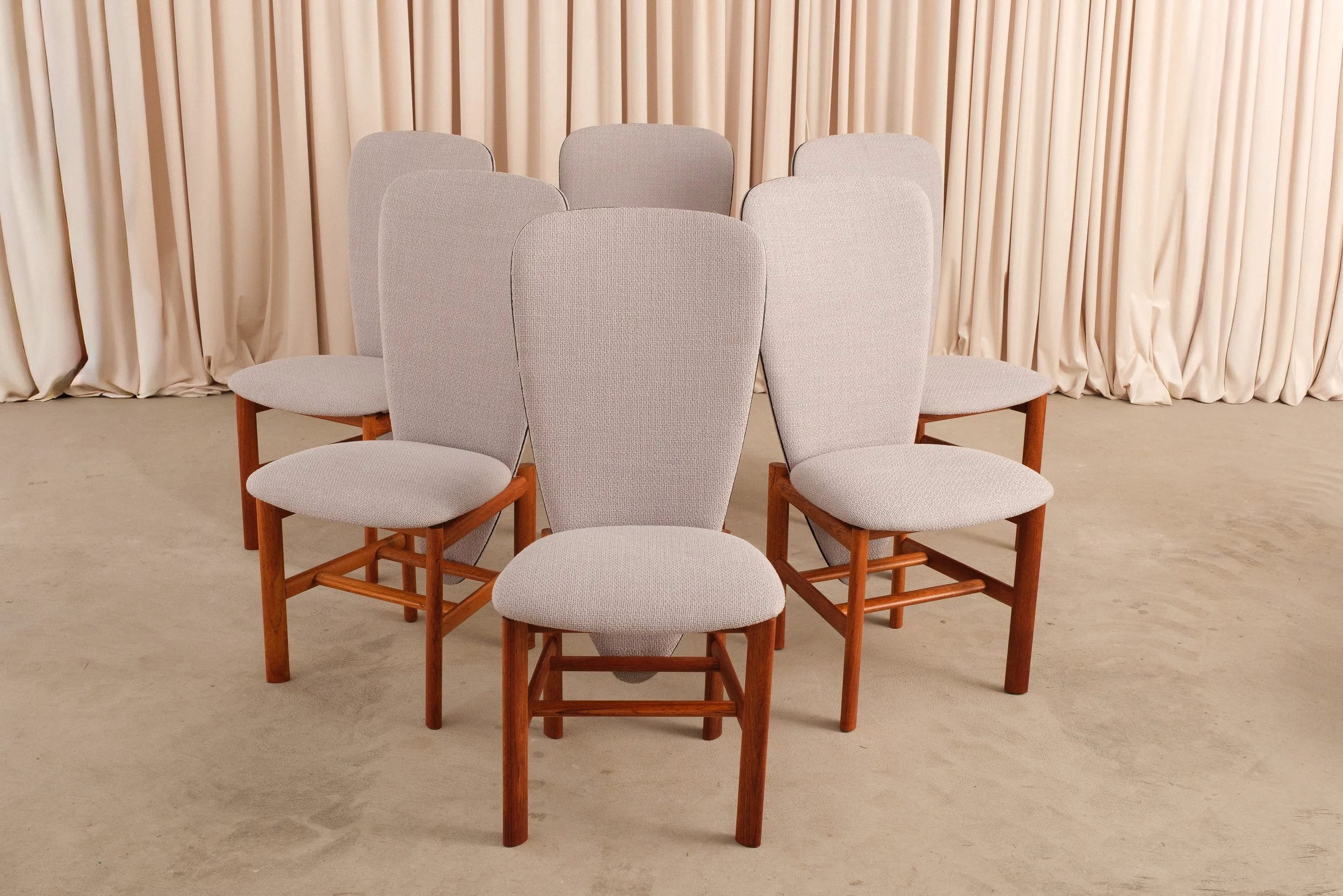 Set of 6 Skovby Møbelfabrik Danish Teak Dining Chairs