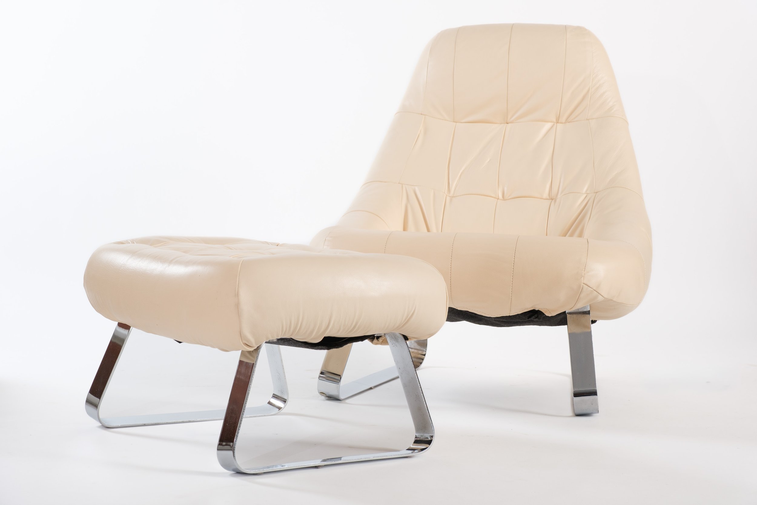 Earth Chair & Ottoman by Percival Lafer, 1970s