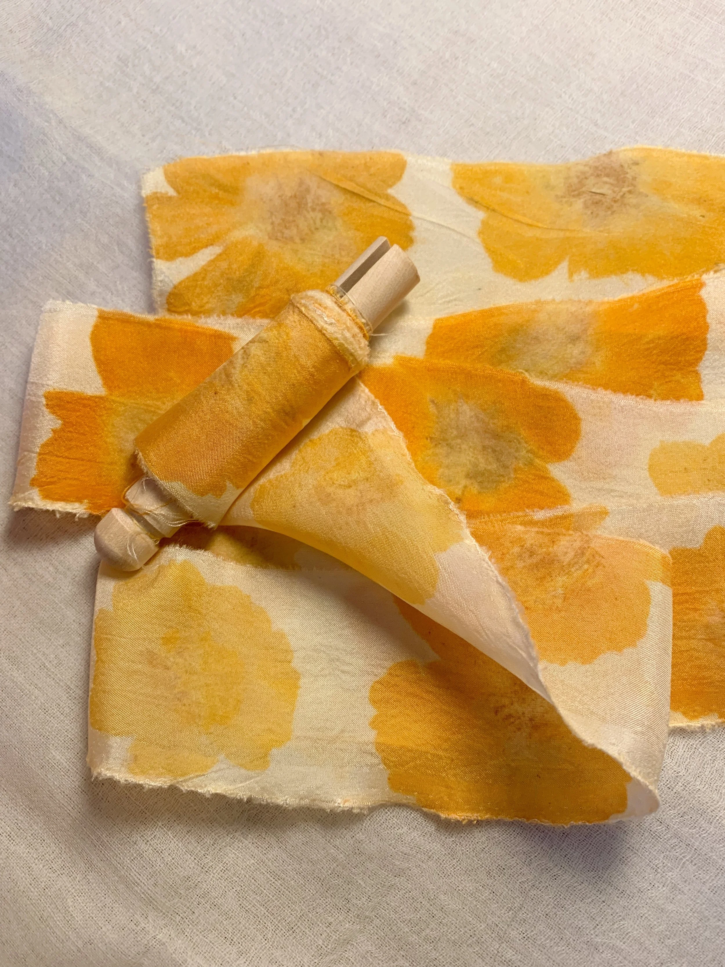 Hapazome (Sulfur Cosmos) Ribbon - 2.5m