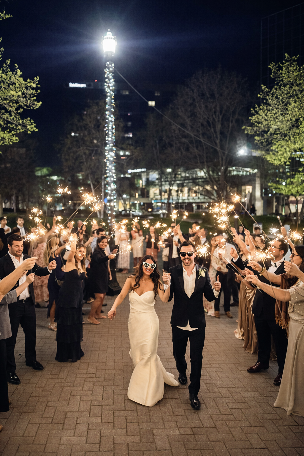 Sparkler Send off, Ballroom at McKay Towers