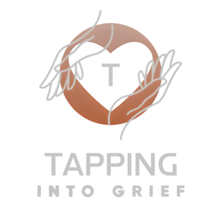 A logo featuring two stylized hands forming a circle around the letter 'T', with the words 'Tapping IntoGRE' below.