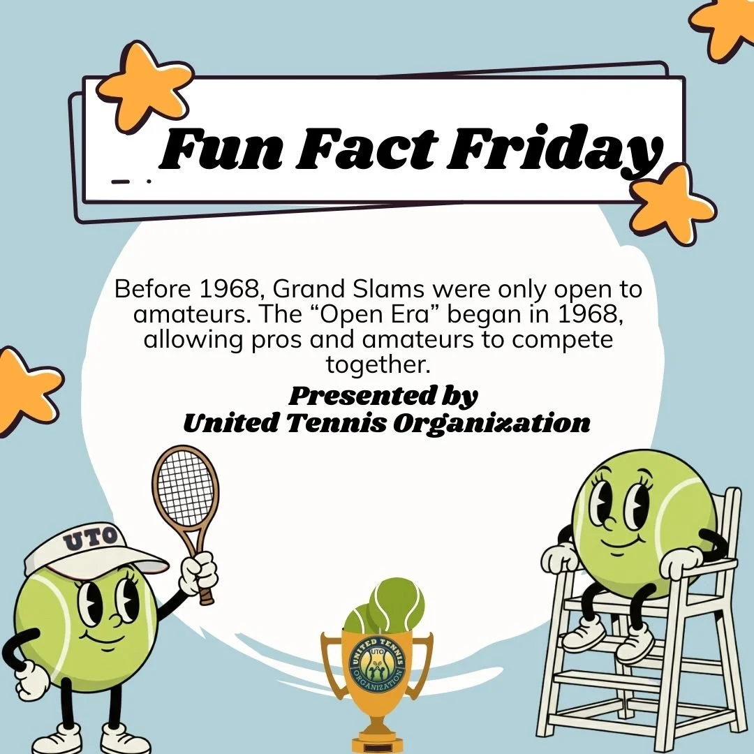 🎾✨ Fun Fact Friday! ✨🎾
Did you know that before 1968, Grand Slam tournaments were only open to amateur players? 🤯
The game changed forever when the Open Era began in 1968&mdash;bringing professionals and amateurs together and shaping the modern te