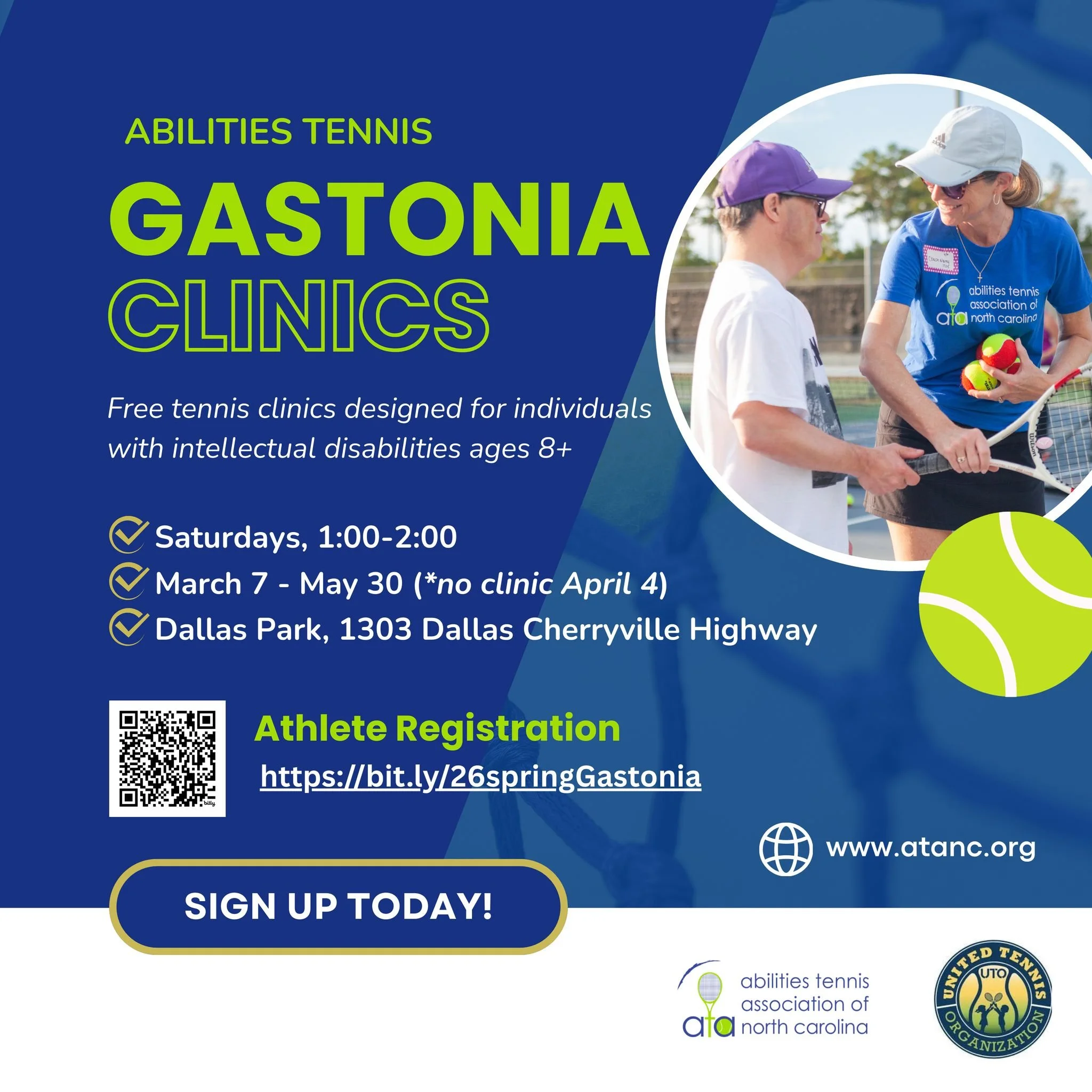 Tennis is for everyone. 🎾💛

And it never too late to sign up! 

We&rsquo;re proud to partner with @AbilitiesTennisNC to host spring clinics in both Charlotte and Gastonia! Our mission has always been to break down barriers and make tennis accessibl
