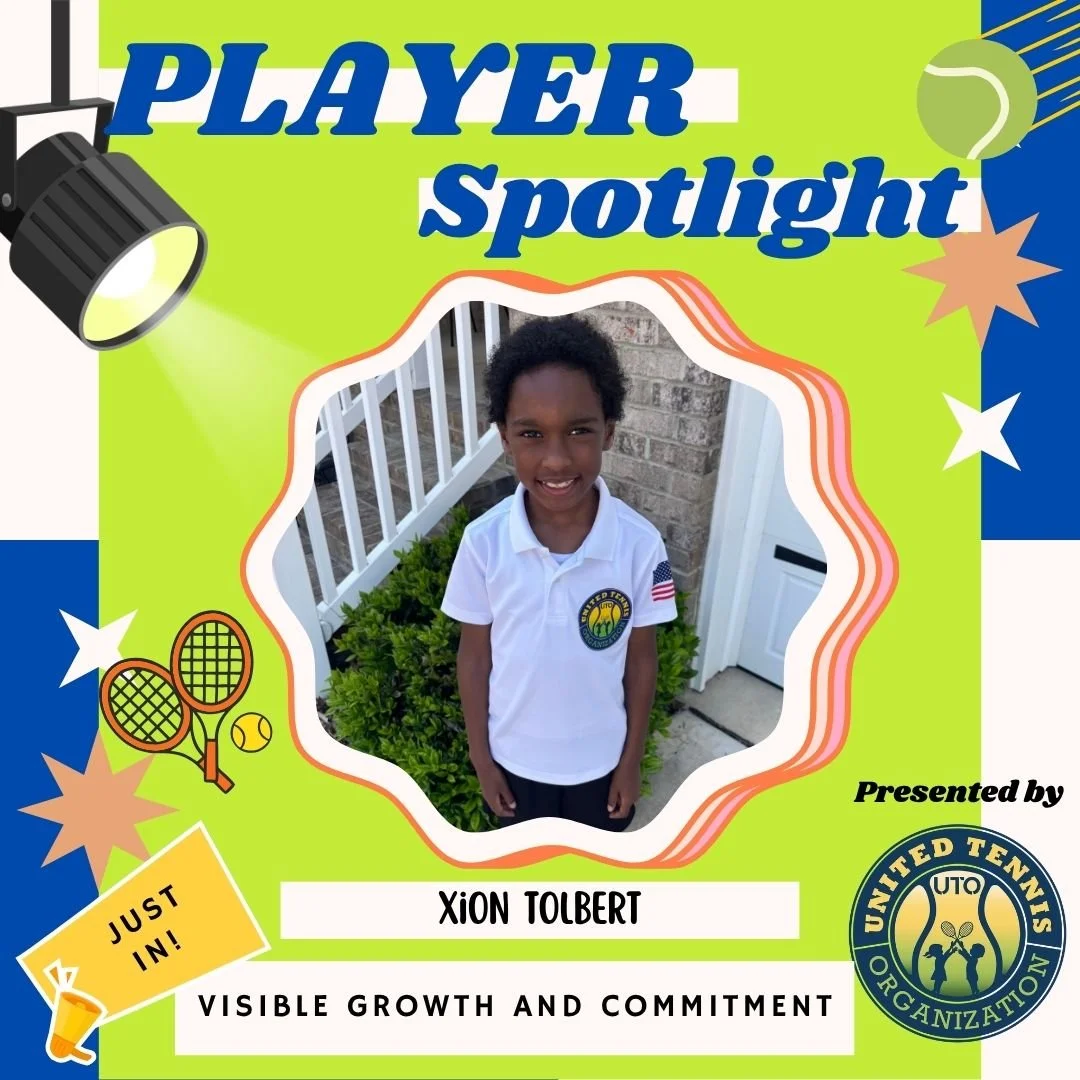 In a short period of time, Xion Tolbert has shown tremendous improvement. Not only has he developed his tennis technique, but he has also improved his movement on the court and, most importantly, his enthusiasm and desire to play every day.

Xion is 