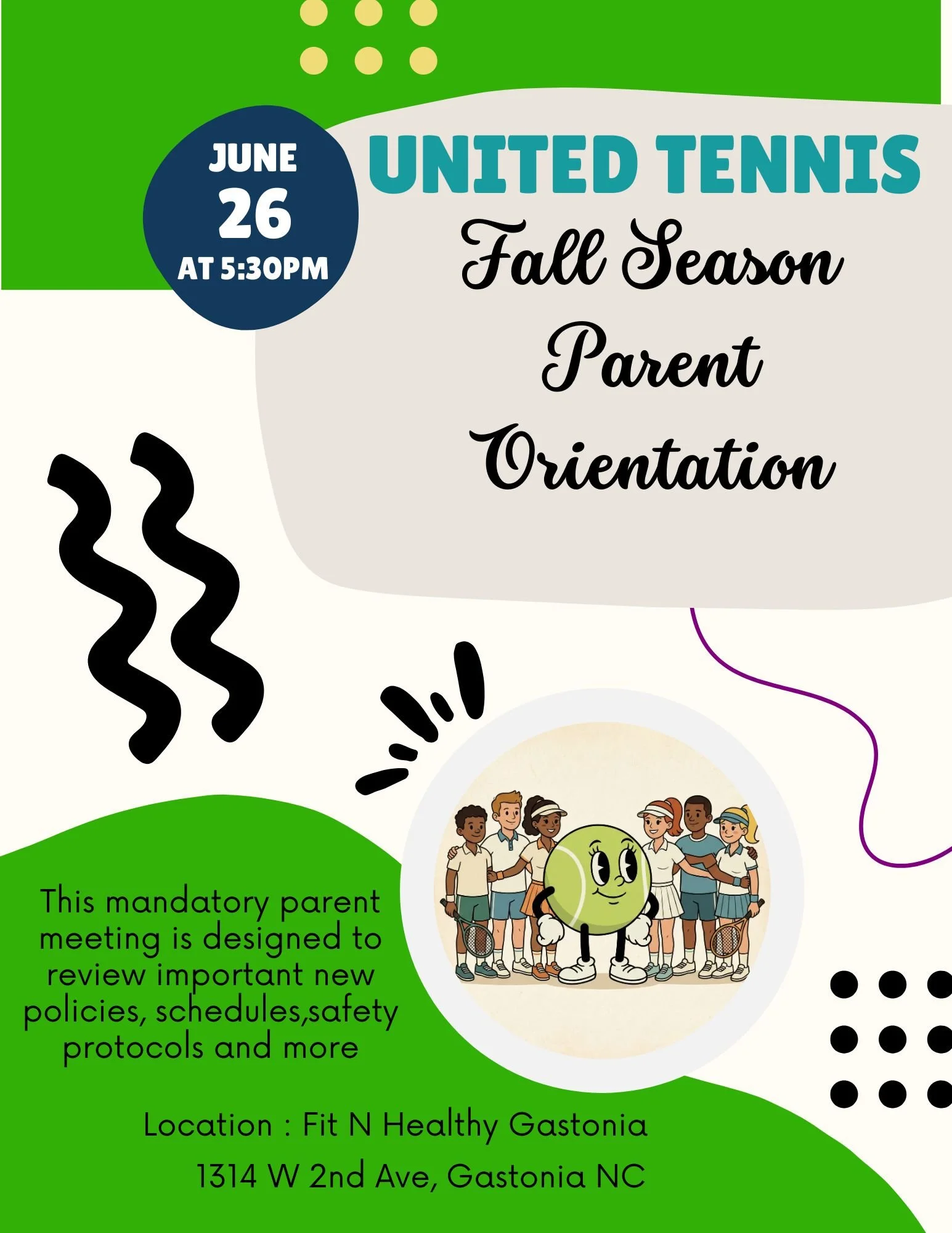 Parent Orientation : Fall Season