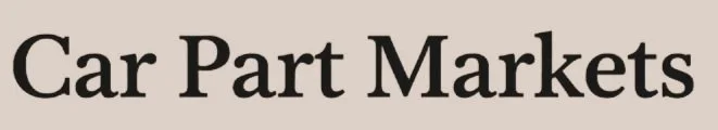 Sign that reads 'Car Part Markets' in black text on a white background
