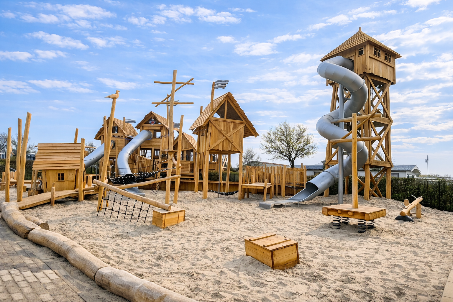 Spielplatz mit Rutsche