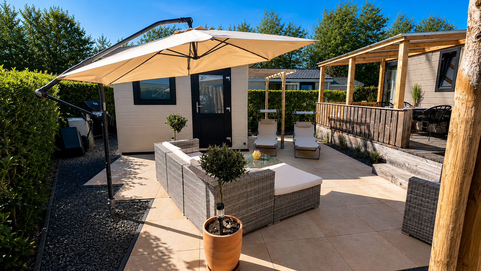 Chalet ZeeLux Terrasse