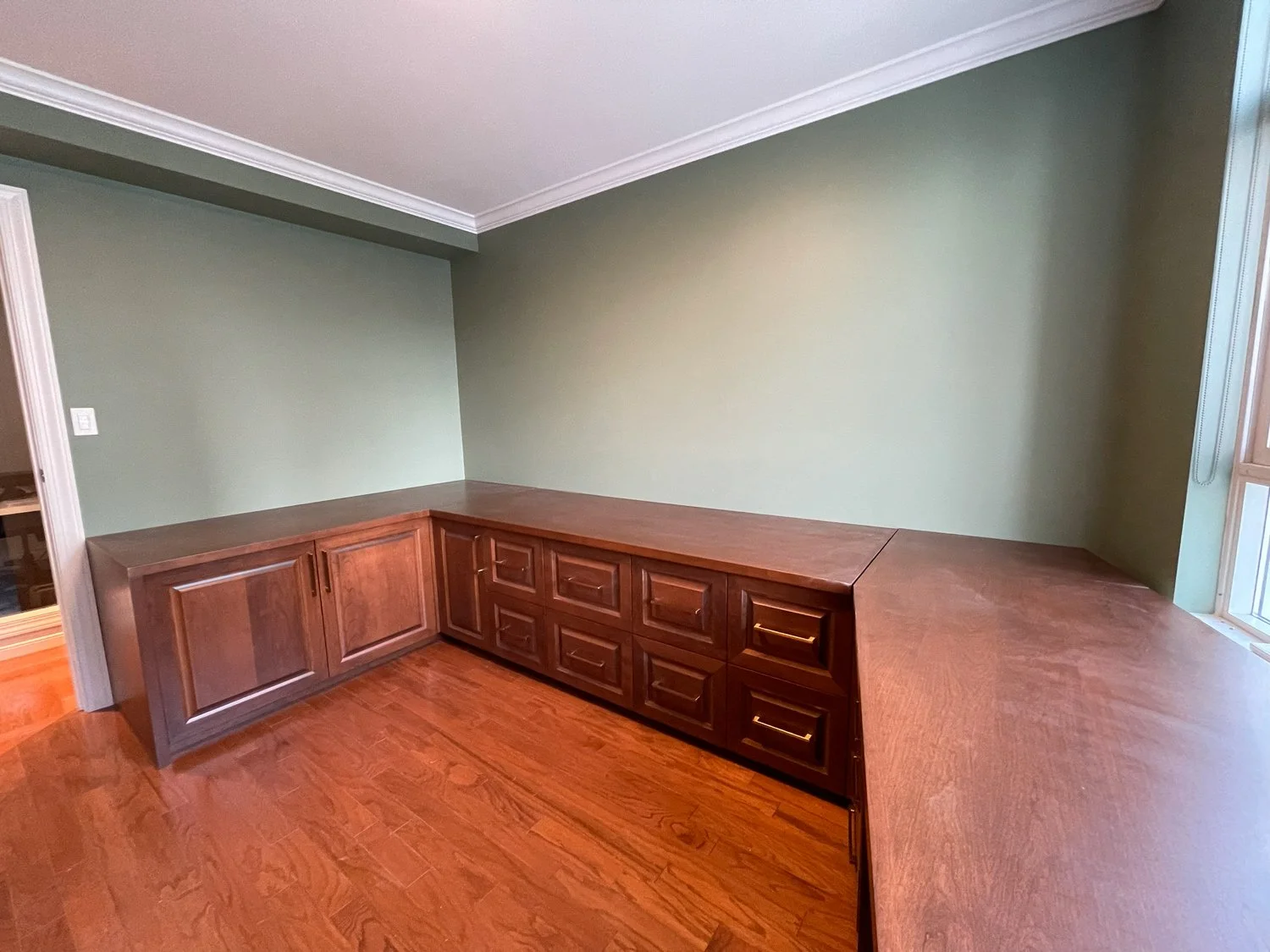Built-in storage cabinetry for residential interior in West Vancouver