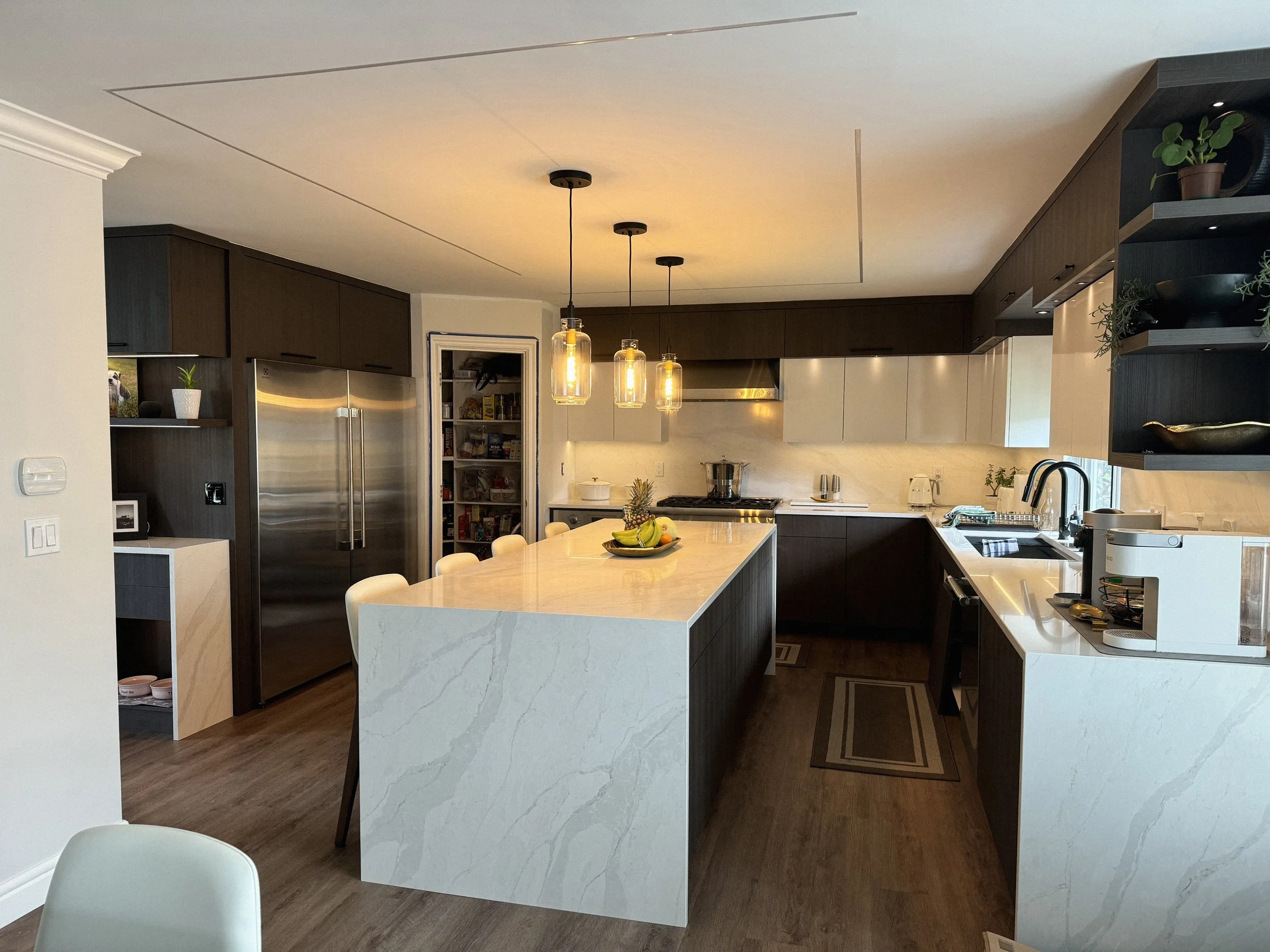 Floor-to-ceiling custom kitchen cabinets Vancouver