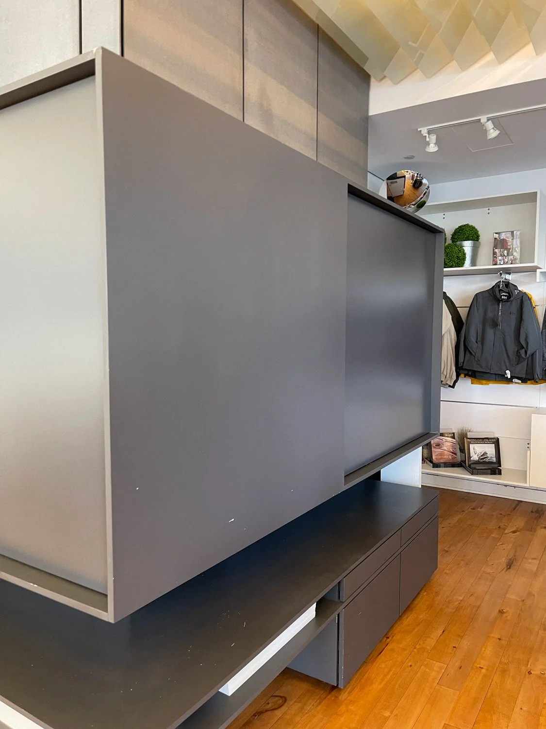 Commercial interior millwork project in Vancouver