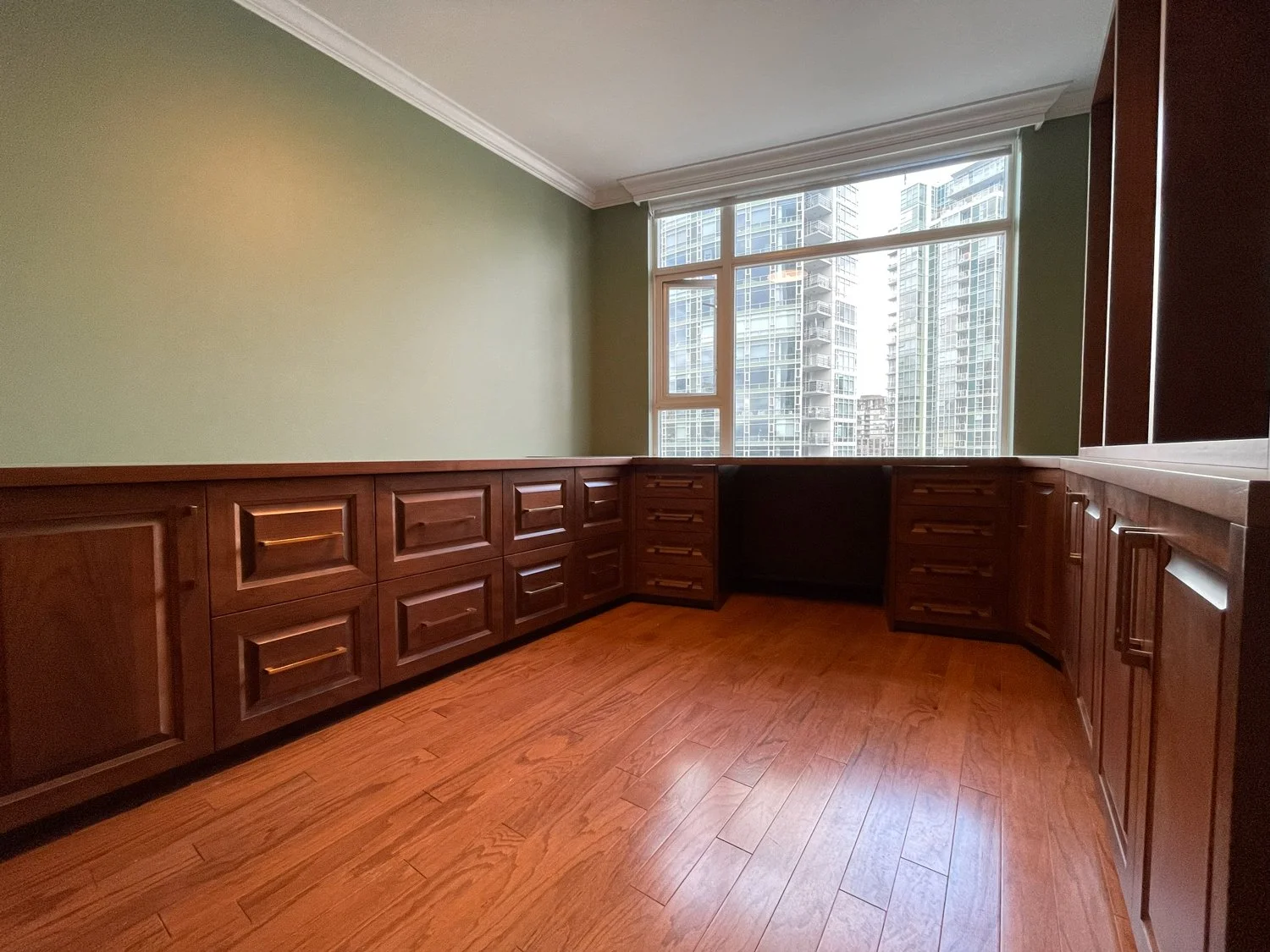 Custom home office and storage millwork Vancouver