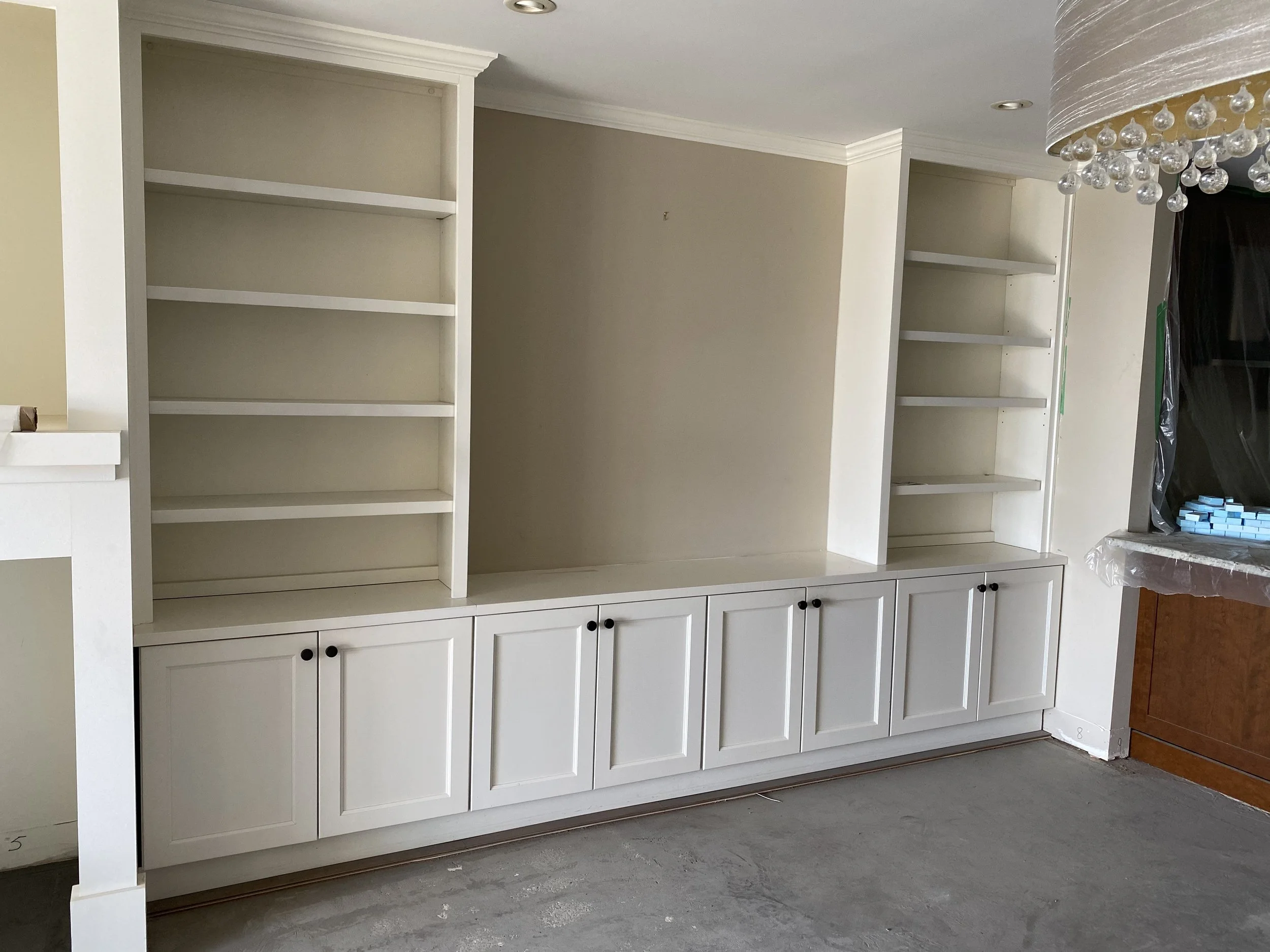 modern shelving  built-in shelves Vancouver