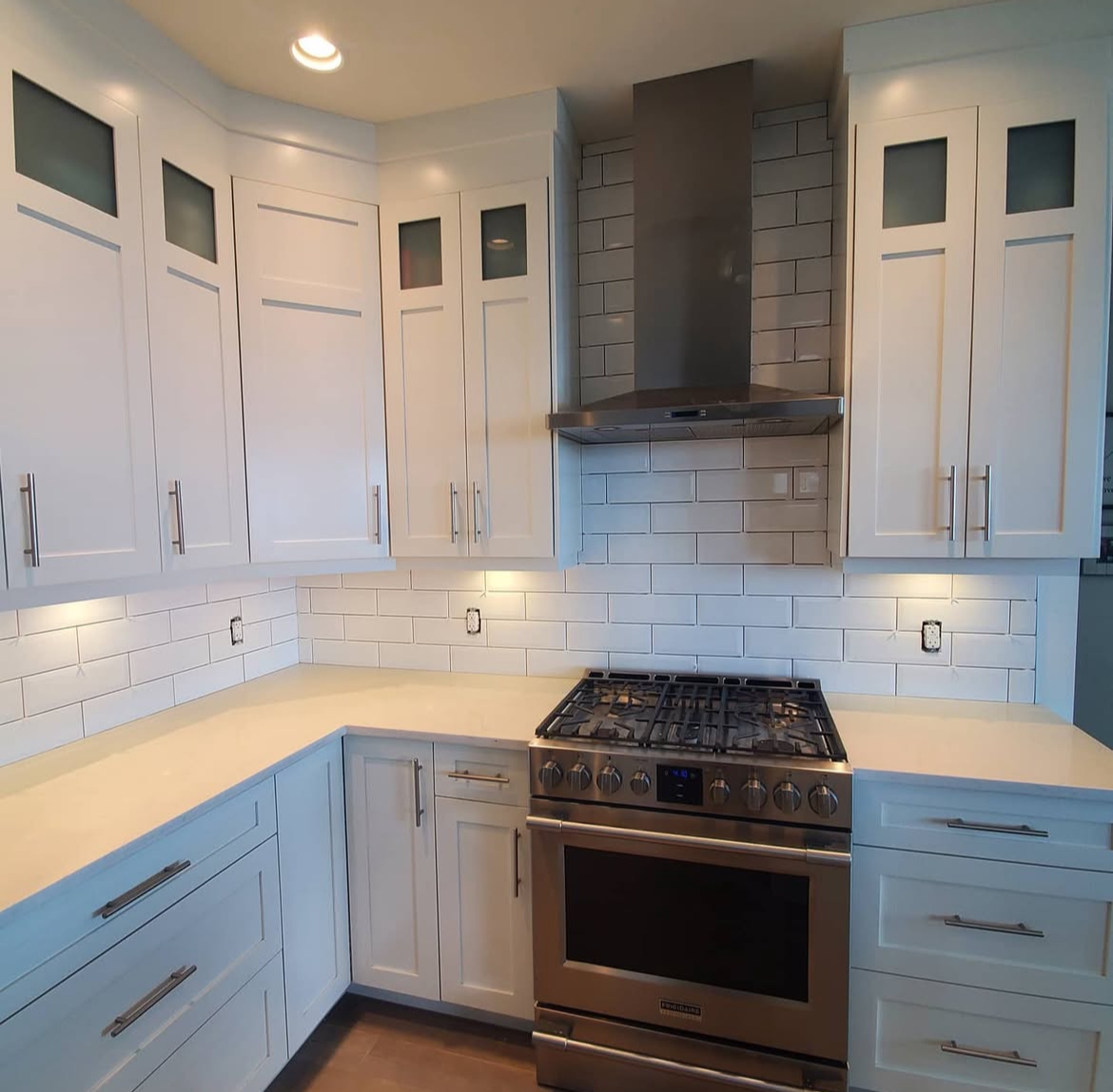 Kitchen tile backsplash installation in Kelowna