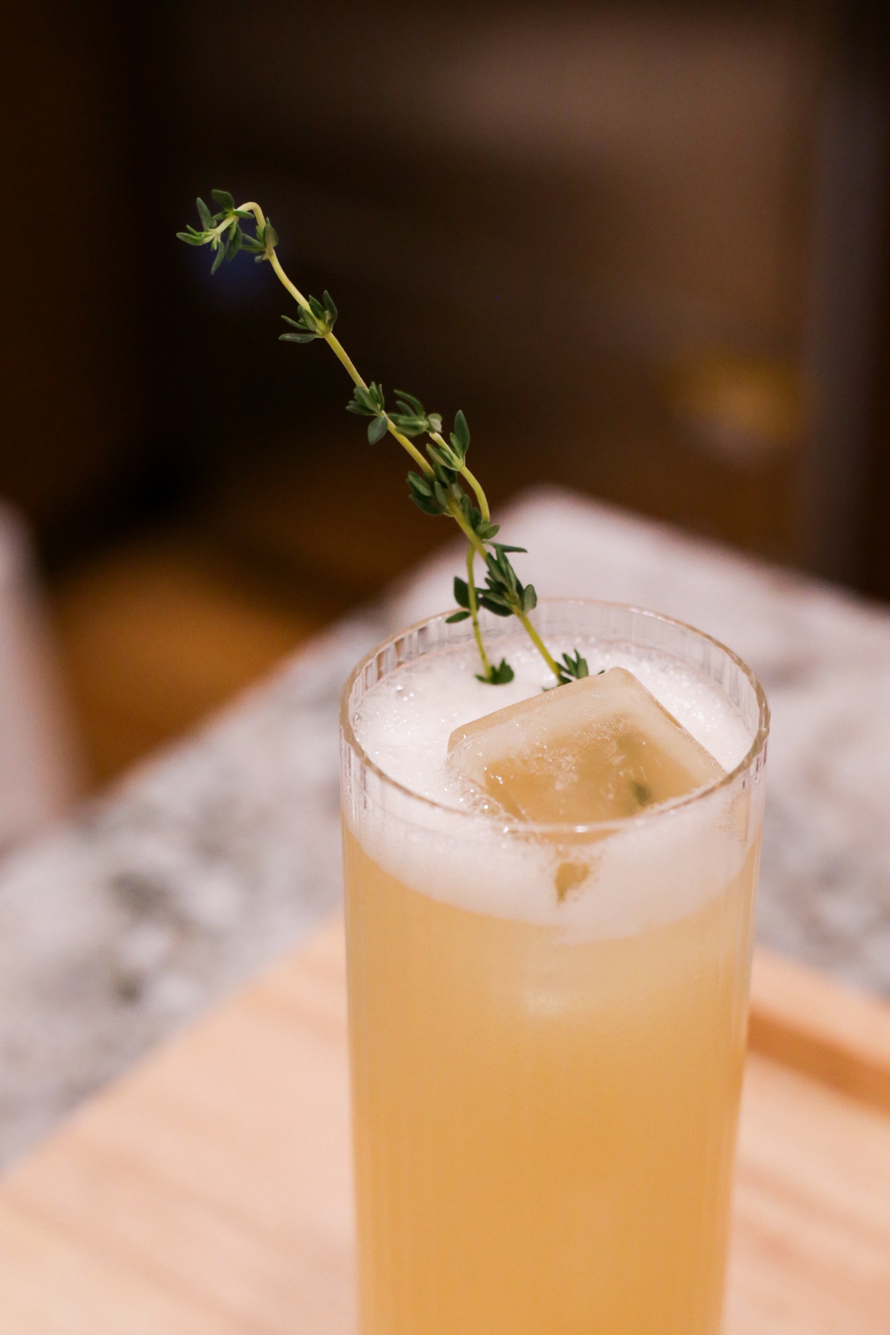 Peach Thyme Shrub