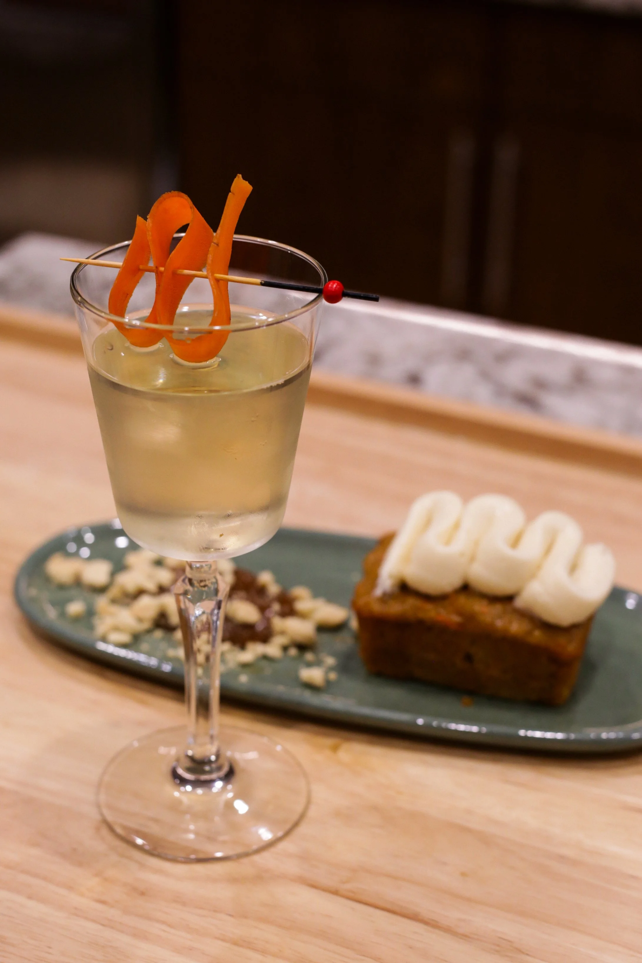Golden Burrow Punch & Carrot Cake with Cream Cheese Frosting