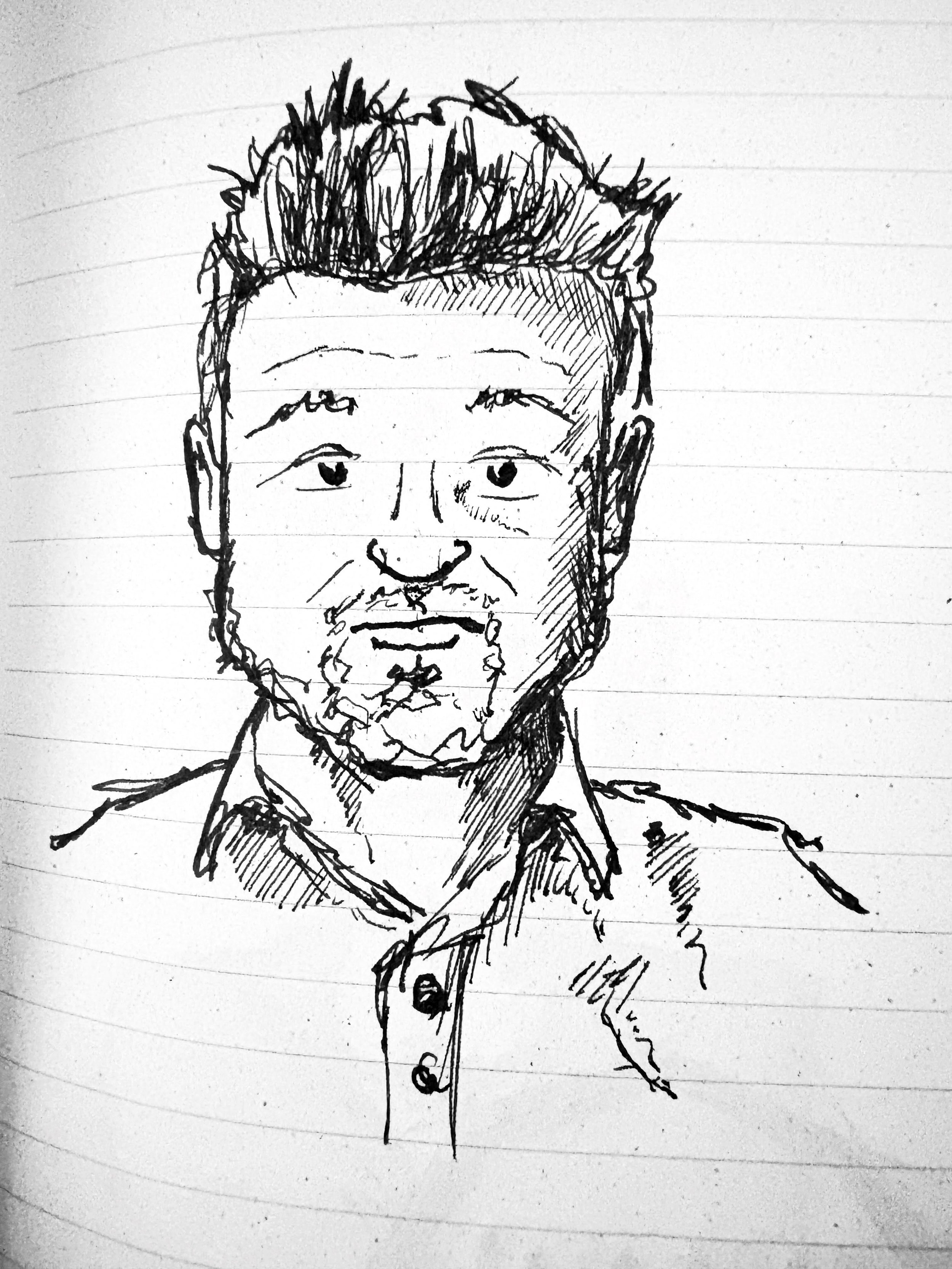 Looking for a notebook for a thing and&hellip;. I have way too many notebooks and they&rsquo;re full of so many Teams and Zoom portraits&hellip; 

#doodles #portraits #caricature #sketch #meetingnotes