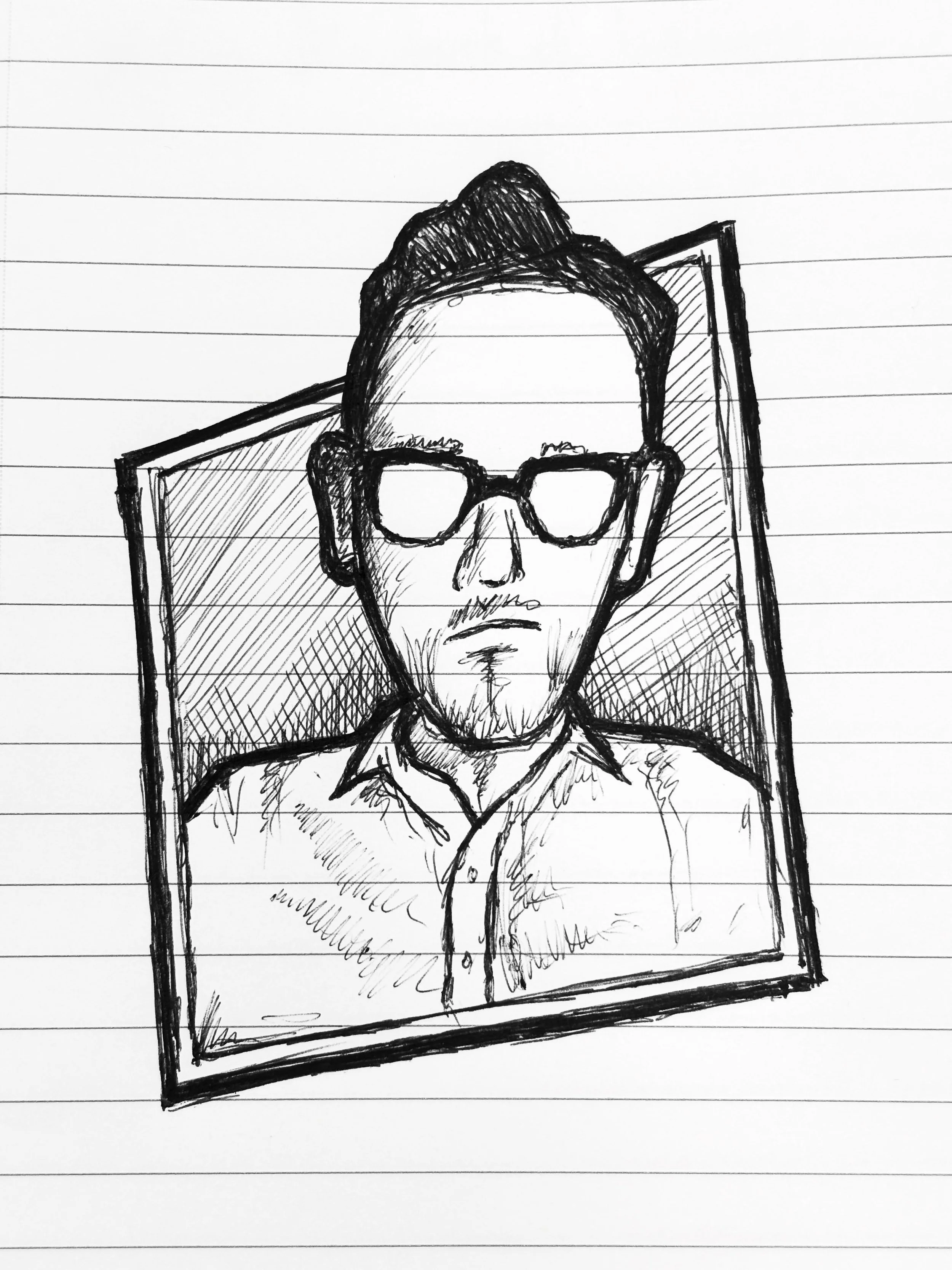 When you get distracted by hair on a Teams call. 

#caricature #sketchnotes #doodle #cartoon #portrait