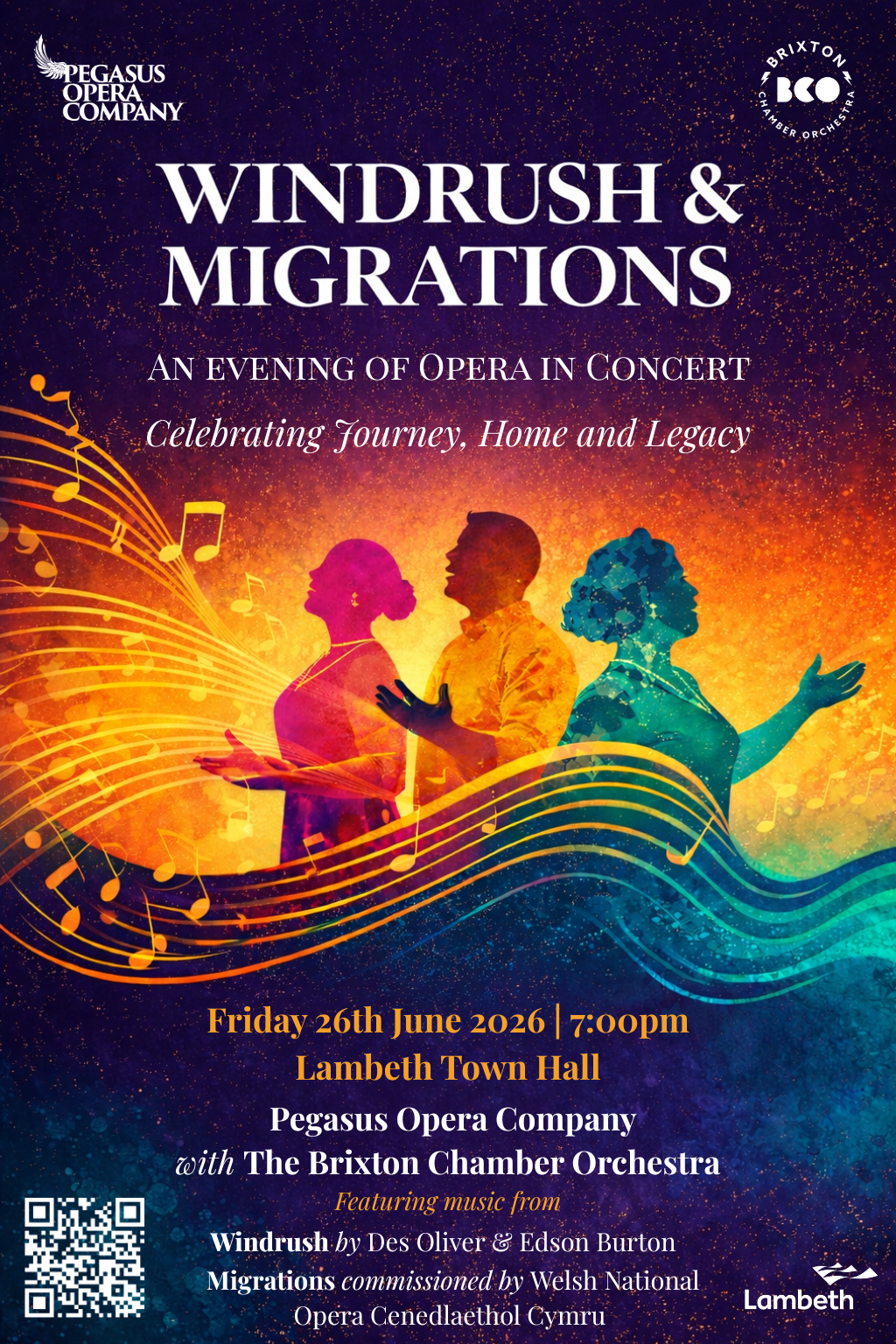 Windrush &amp; Migrations - Pegasus Opera Company | Lambeth own Hall