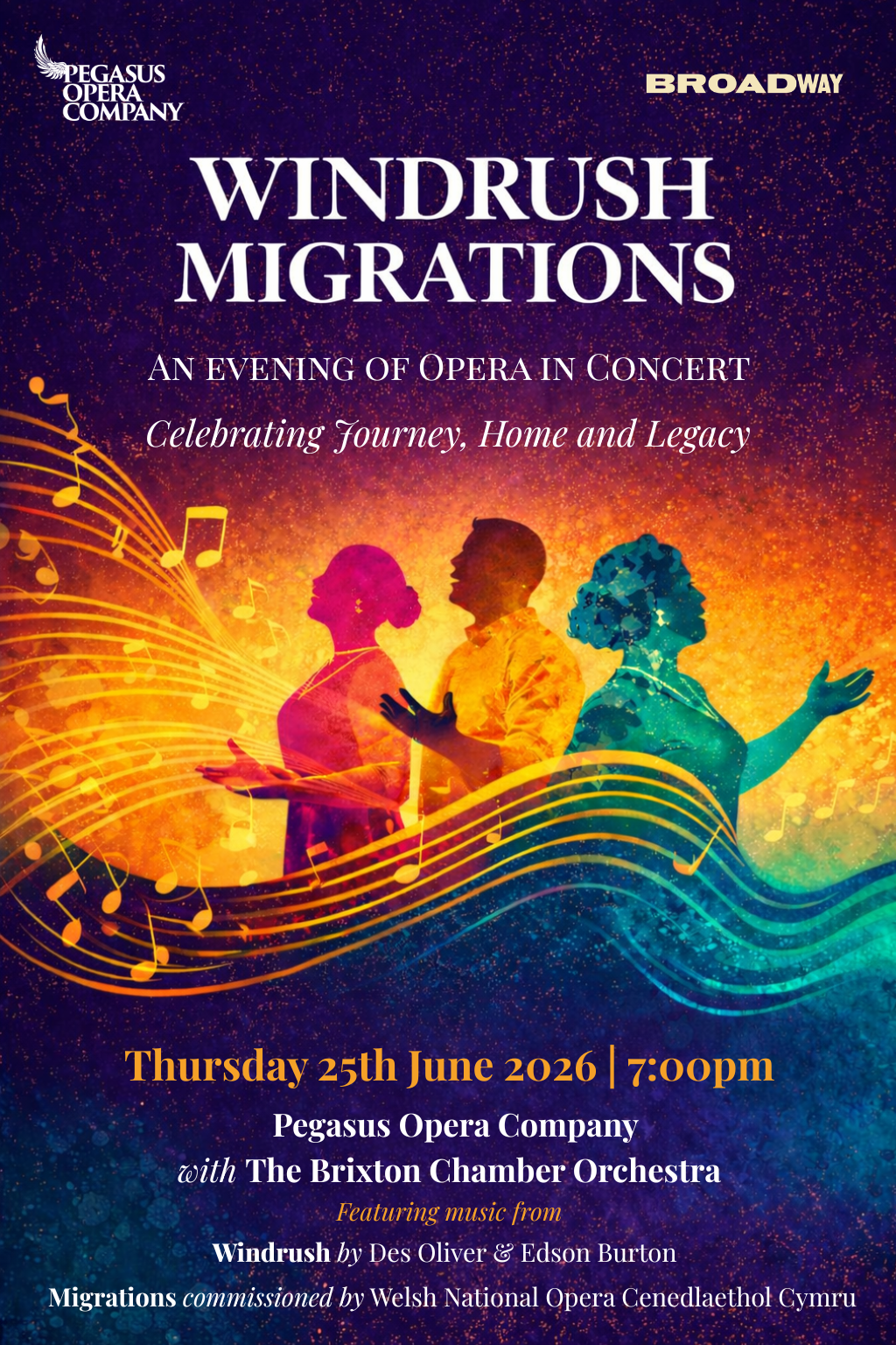 Windrush &amp; Migrations - Pegasus Opera Company |Broadway Theater