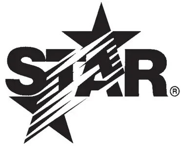 The image features the Star logo with a black star and a stylized starburst design crossing through the word 'STAR' in black capital letters.