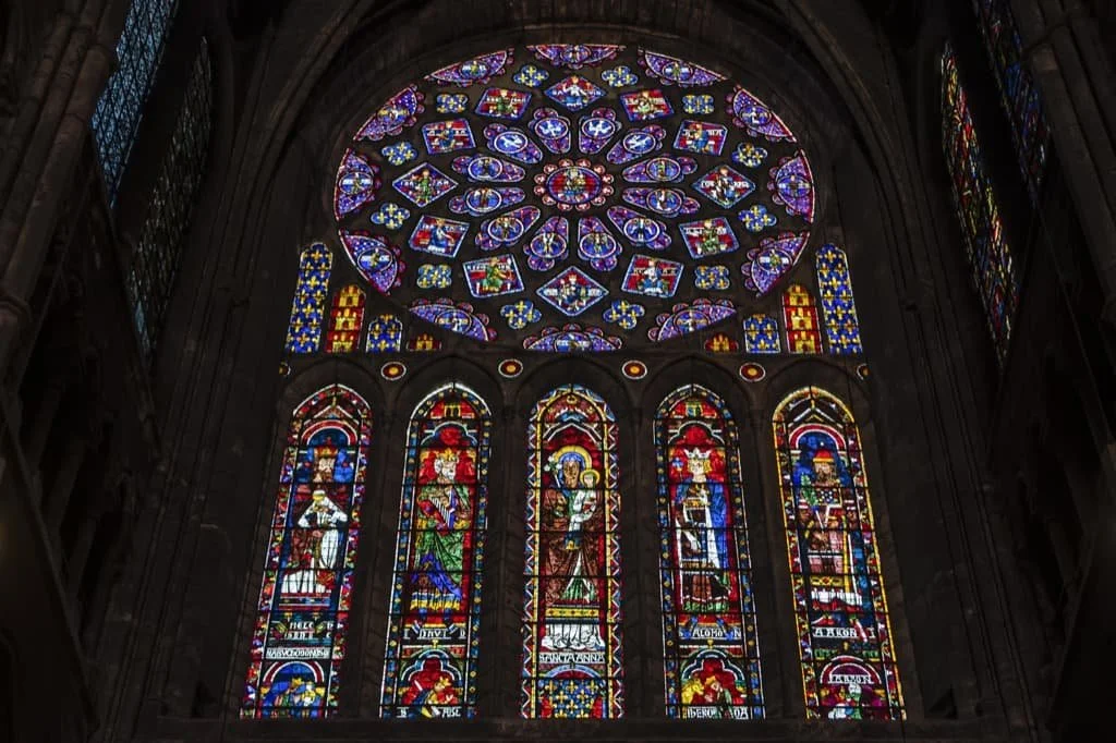 Stained Glass window in the Cathedral of Our Lady of Chartres | dbrnjhrj | Adobe Stock.jpeg