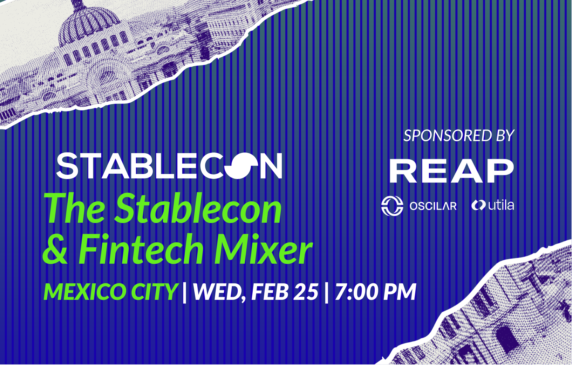 THE STABLECON AND FINTECH MIXER PRESENTED BY REAP